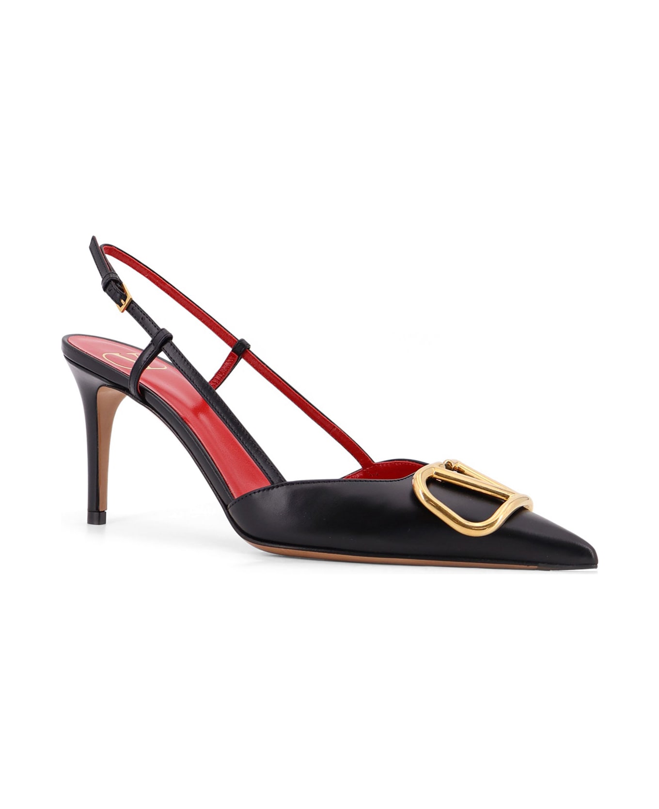 Valentino Garavani Vlogo Signature Leather Pumps - Black