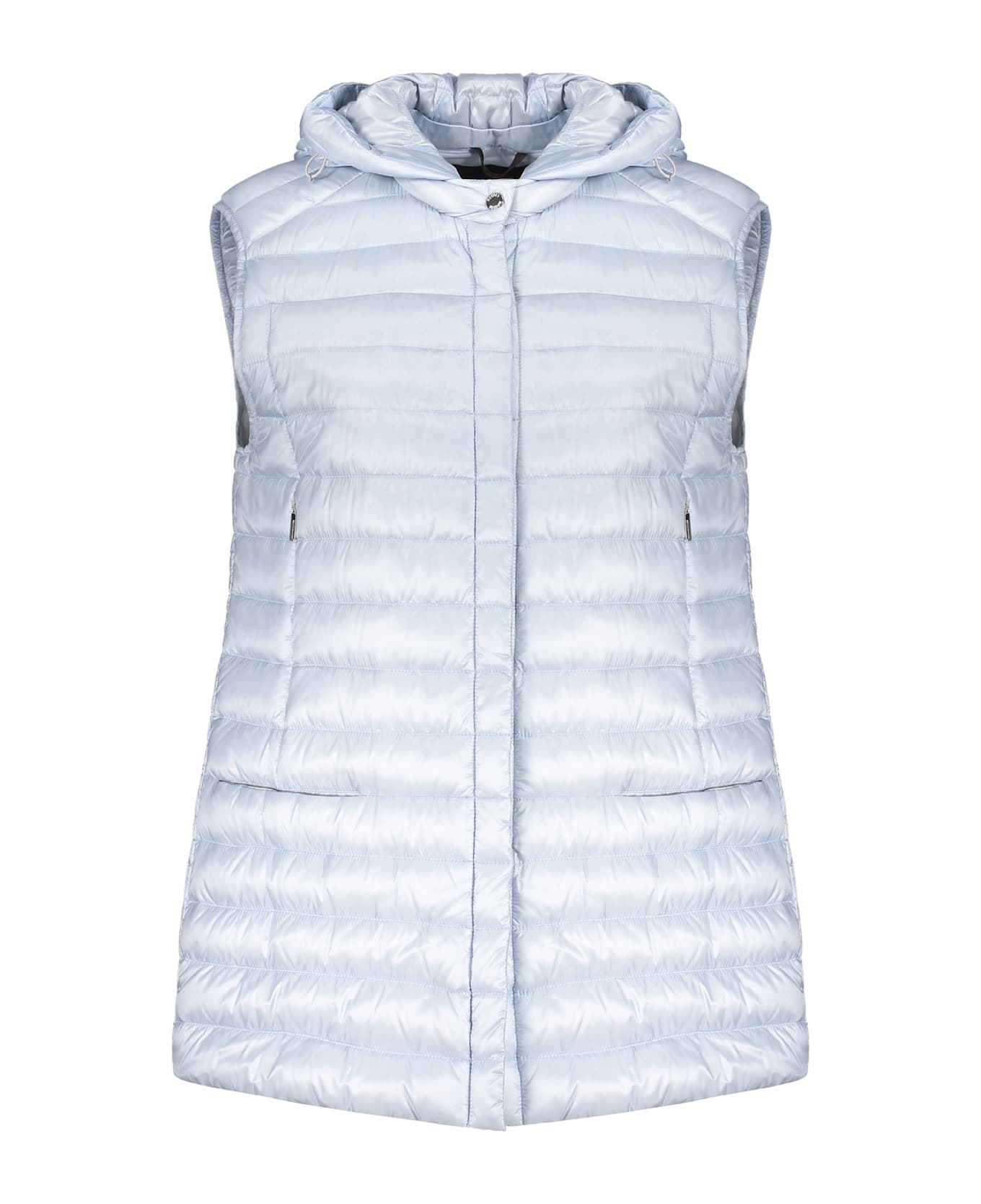 Moorer Hooded Bodywarmer - Light Blue