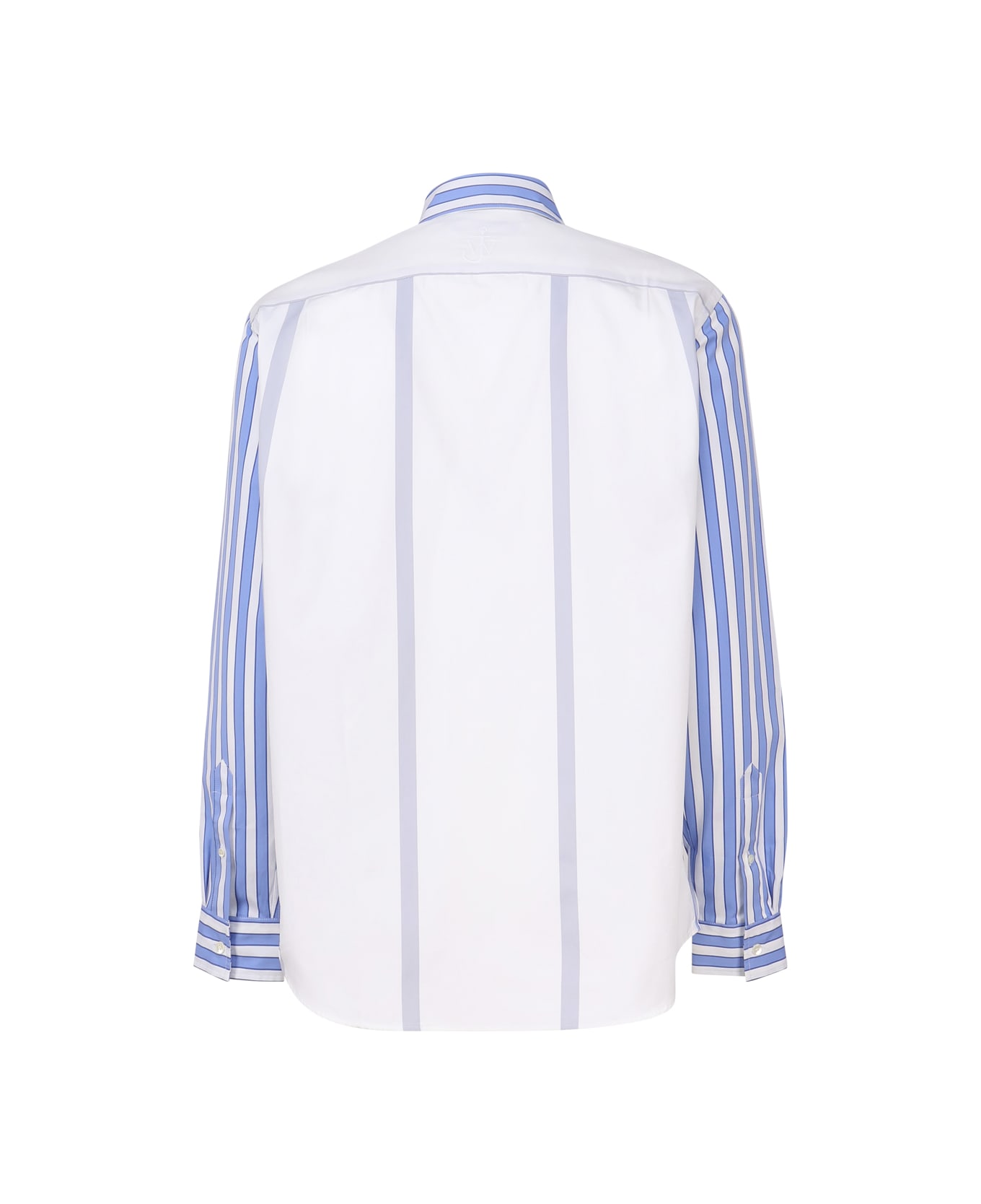 J.W. Anderson Striped Shirt With Insert Design - Light blue/white シャツ