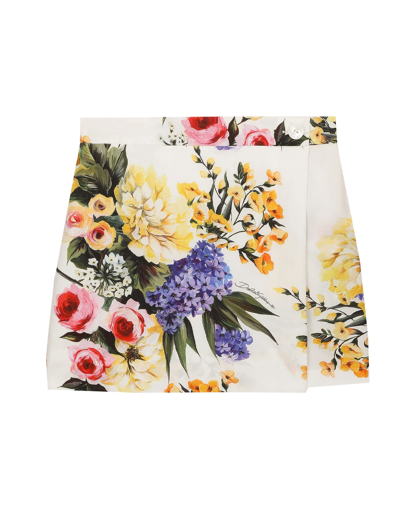 Dolce & Gabbana Garden Print Poplin Shorts - Multicolor ボトムス
