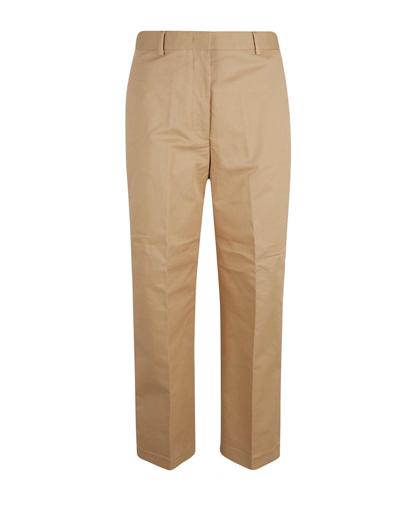 Fabiana Filippi Cotton Gabardine Wide Leg Trousers - BROWN