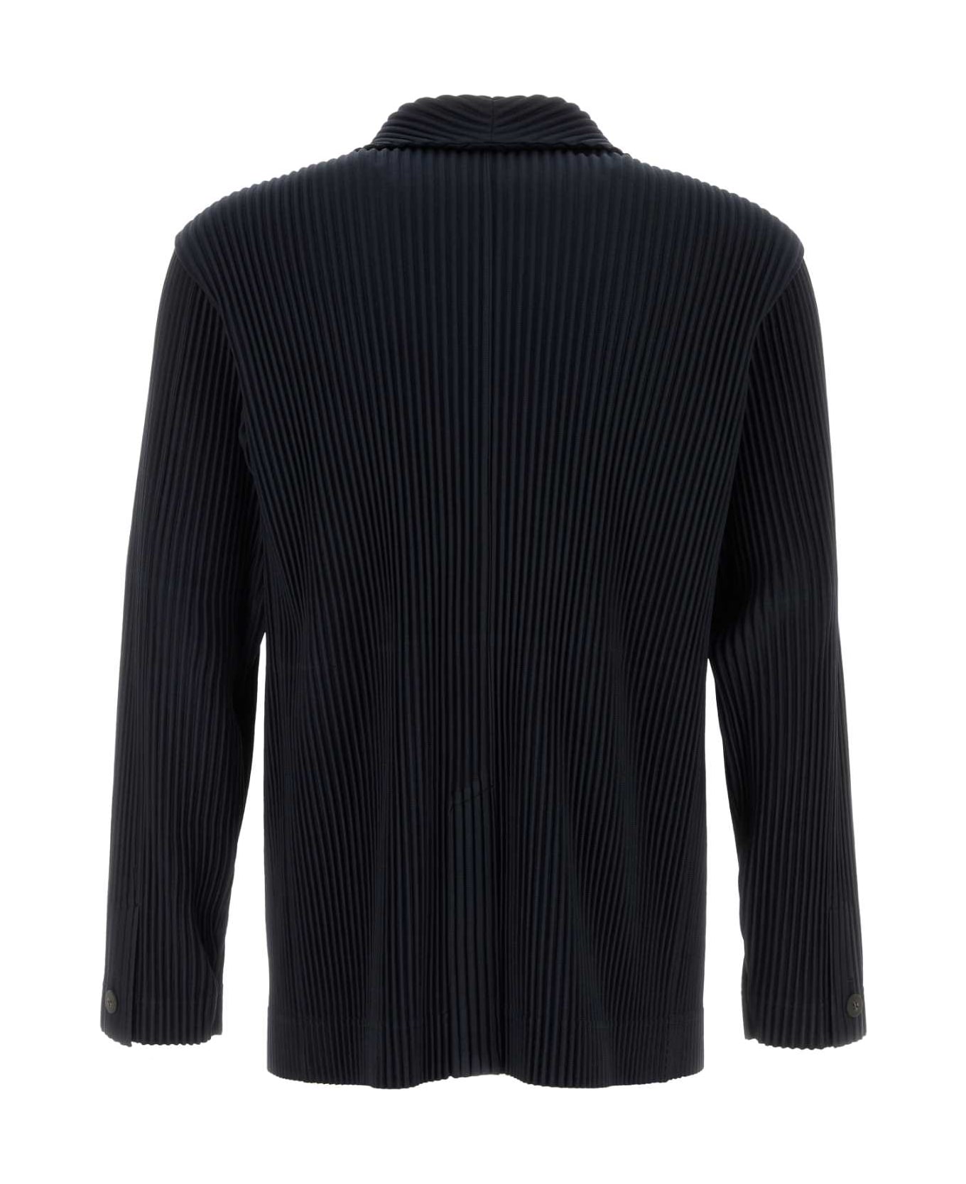 Homme Plissé Issey Miyake Midnight Blue Polyester Blazer - NAVY