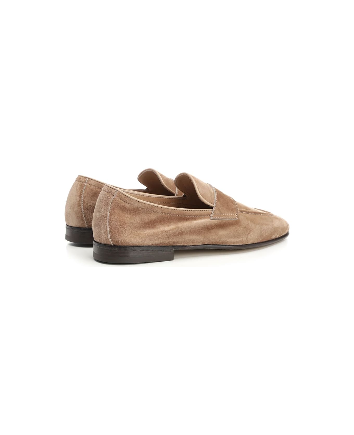 Brunello Cucinelli Suede Loafers - Beige