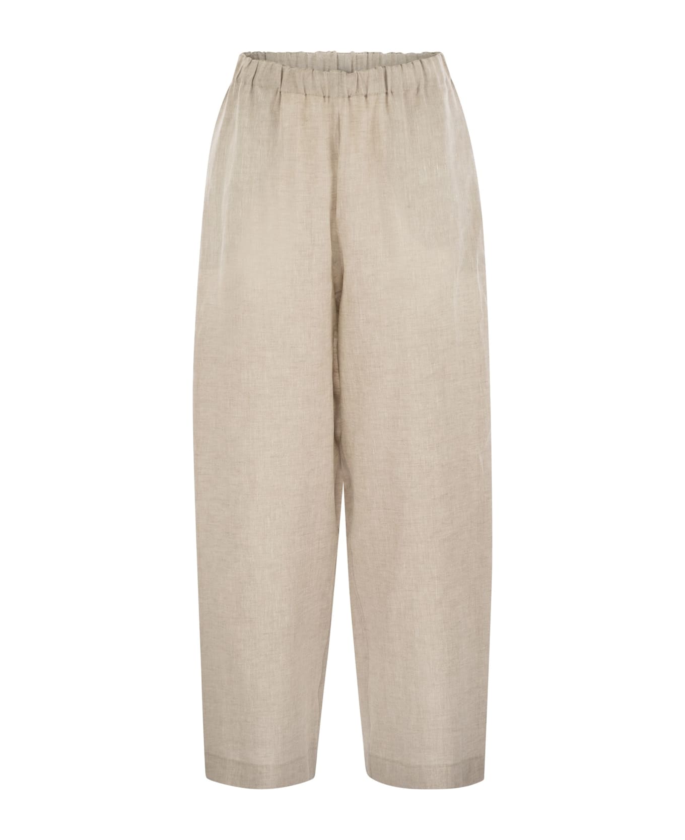 Fabiana Filippi Linen Trousers - GREIGE
