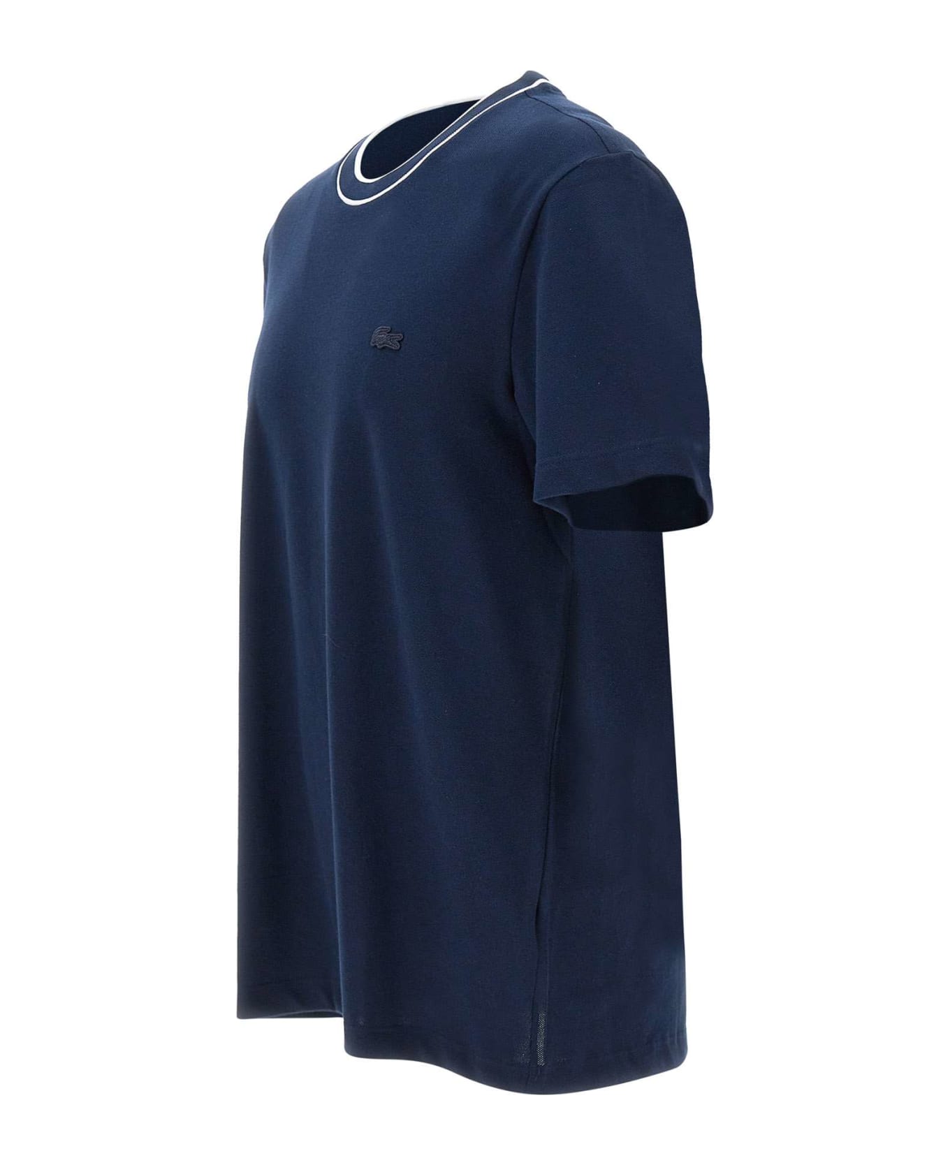 Lacoste Cotton T-shirt - BLUE シャツ