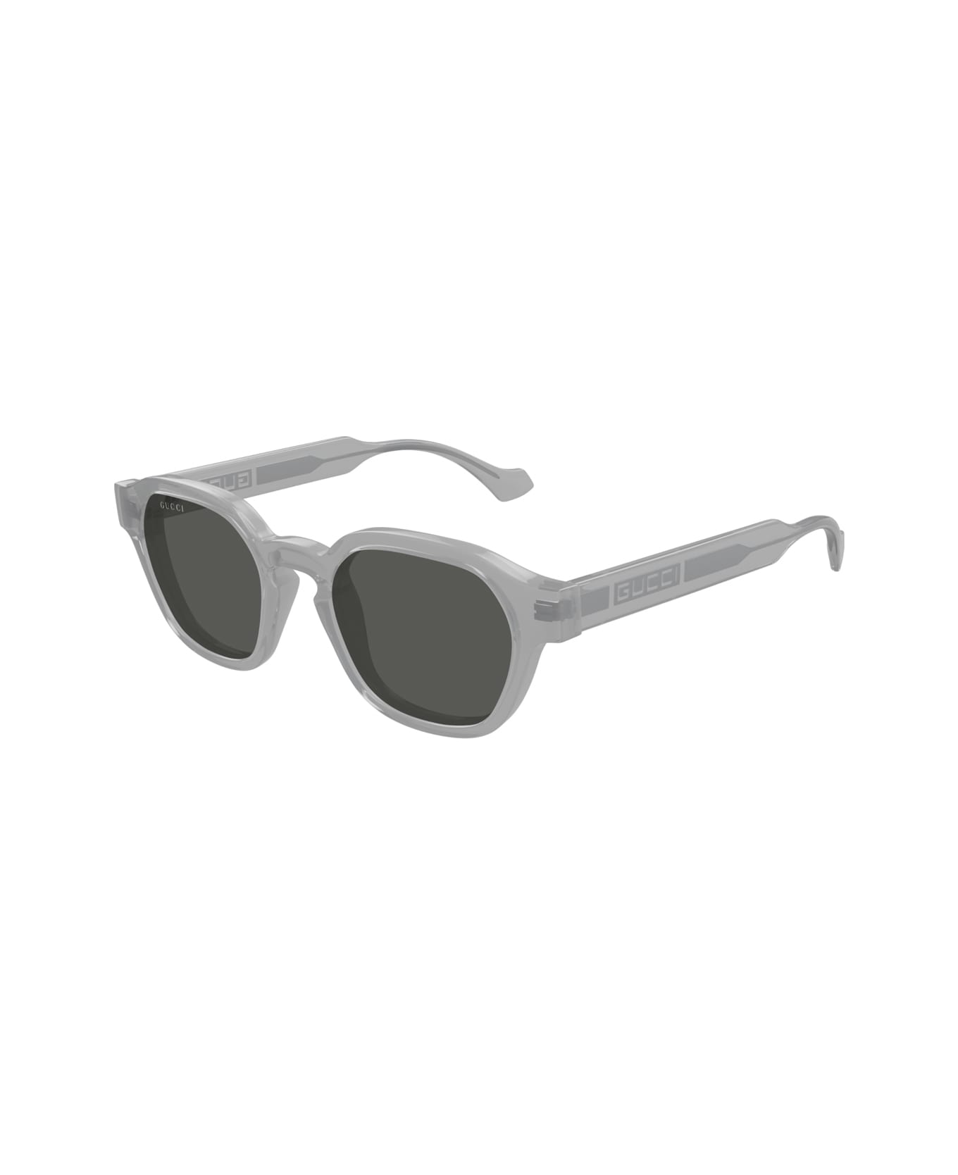 Gucci Eyewear Gg1730s Linea Lettering 004 Grey Grey Sunglasses - Grigio サングラス