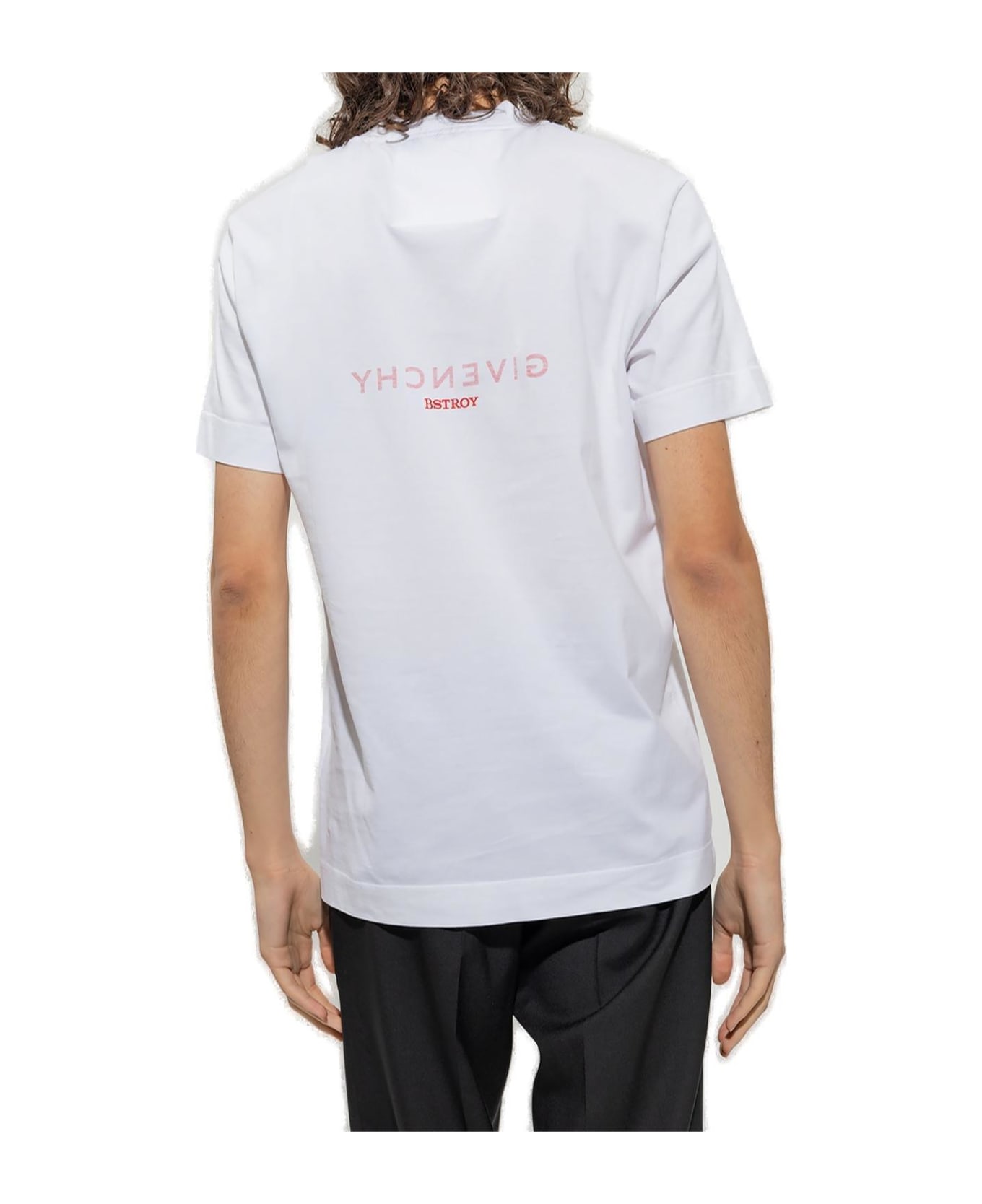 Givenchy Logo Printed Crewneck T-shirt - White