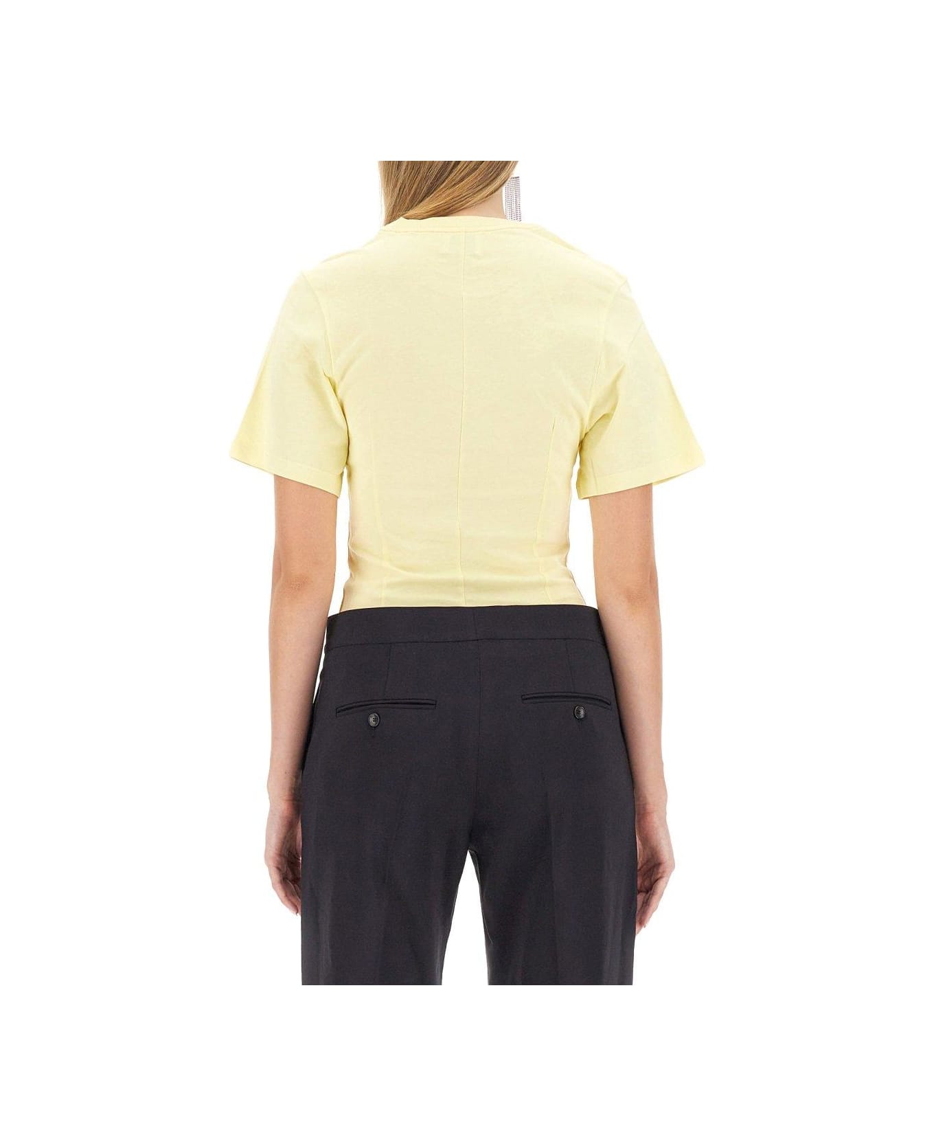 Isabel Marant Runched Crewneck T-shirt - YELLOW Tシャツ