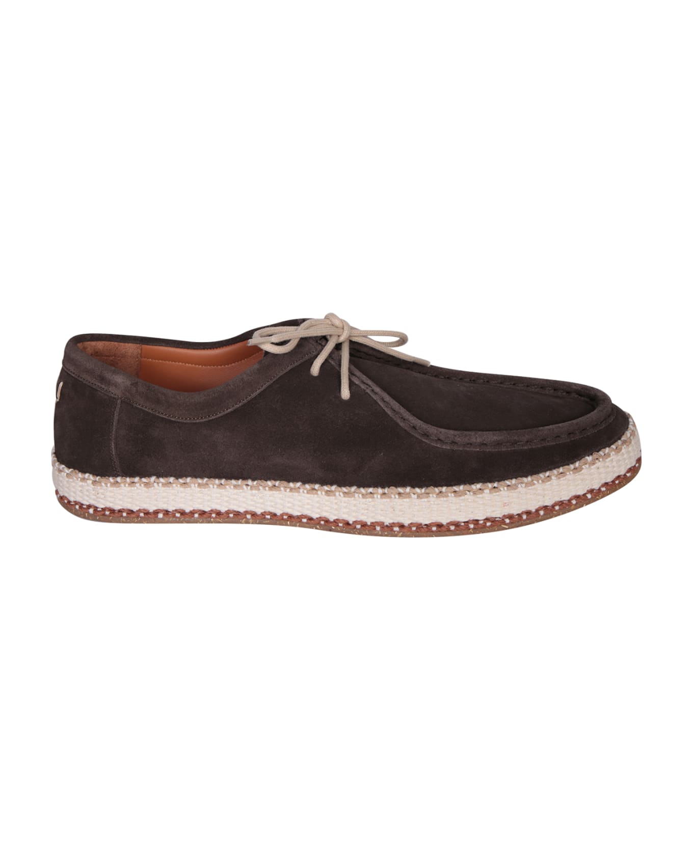 Canali Suede Brown Sneakers - Brown