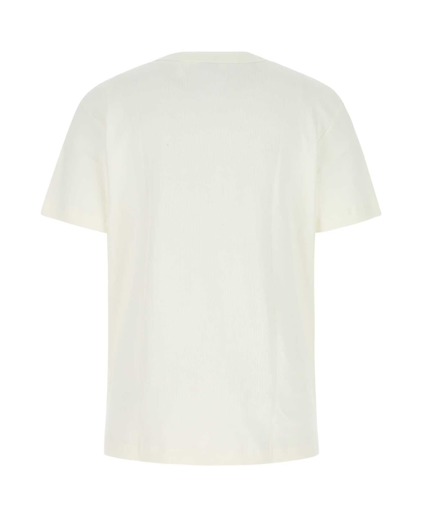 Howlin White Cotton T-shirt - ECRU