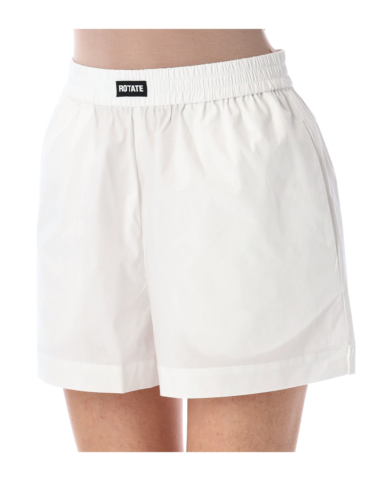 Rotate by Birger Christensen Elasticated Shorts - WHITE