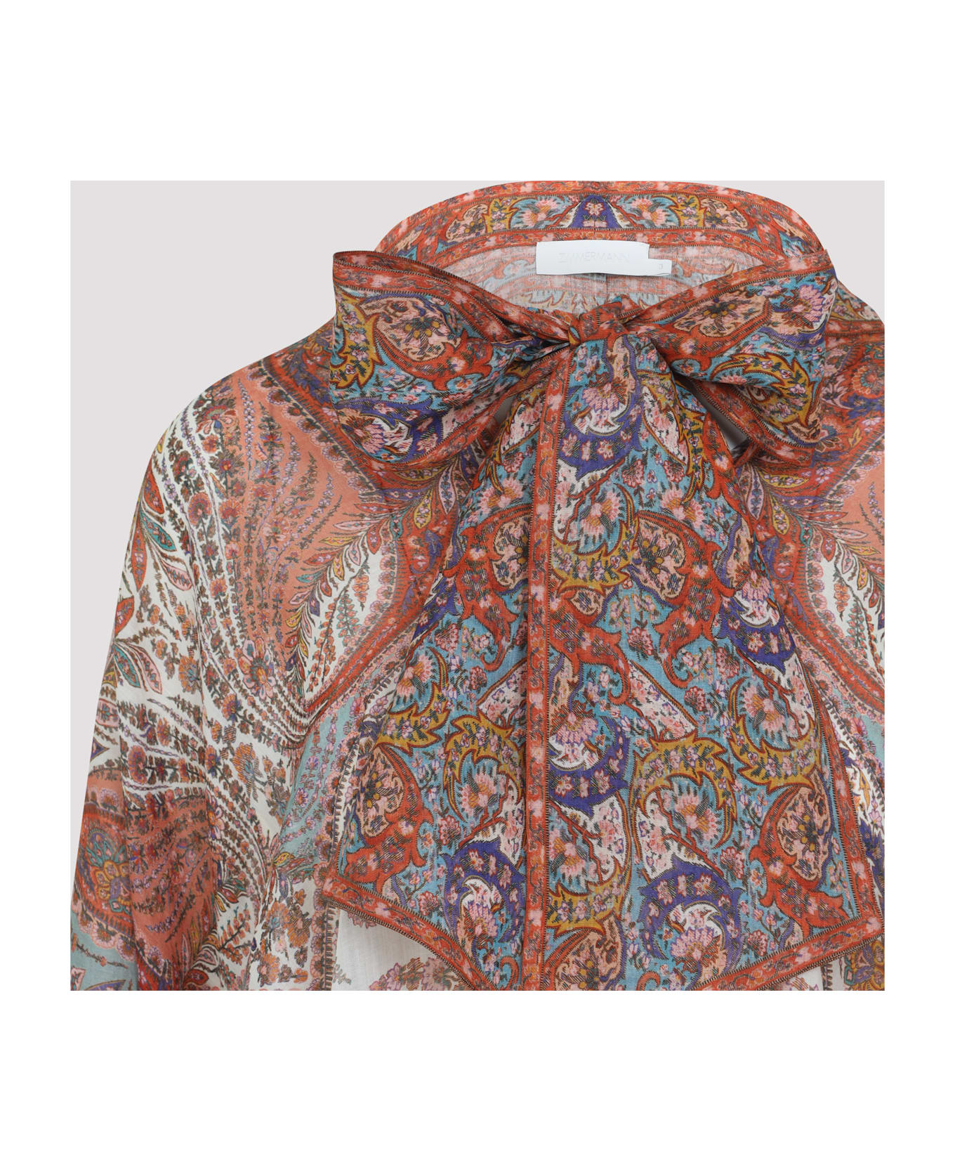 Zimmermann Rhiannon Blouse - Cream Paisley