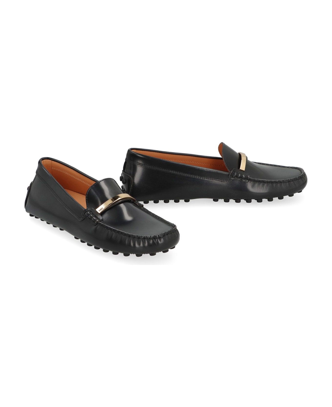 Tod's Gommino Leather Loafers - black