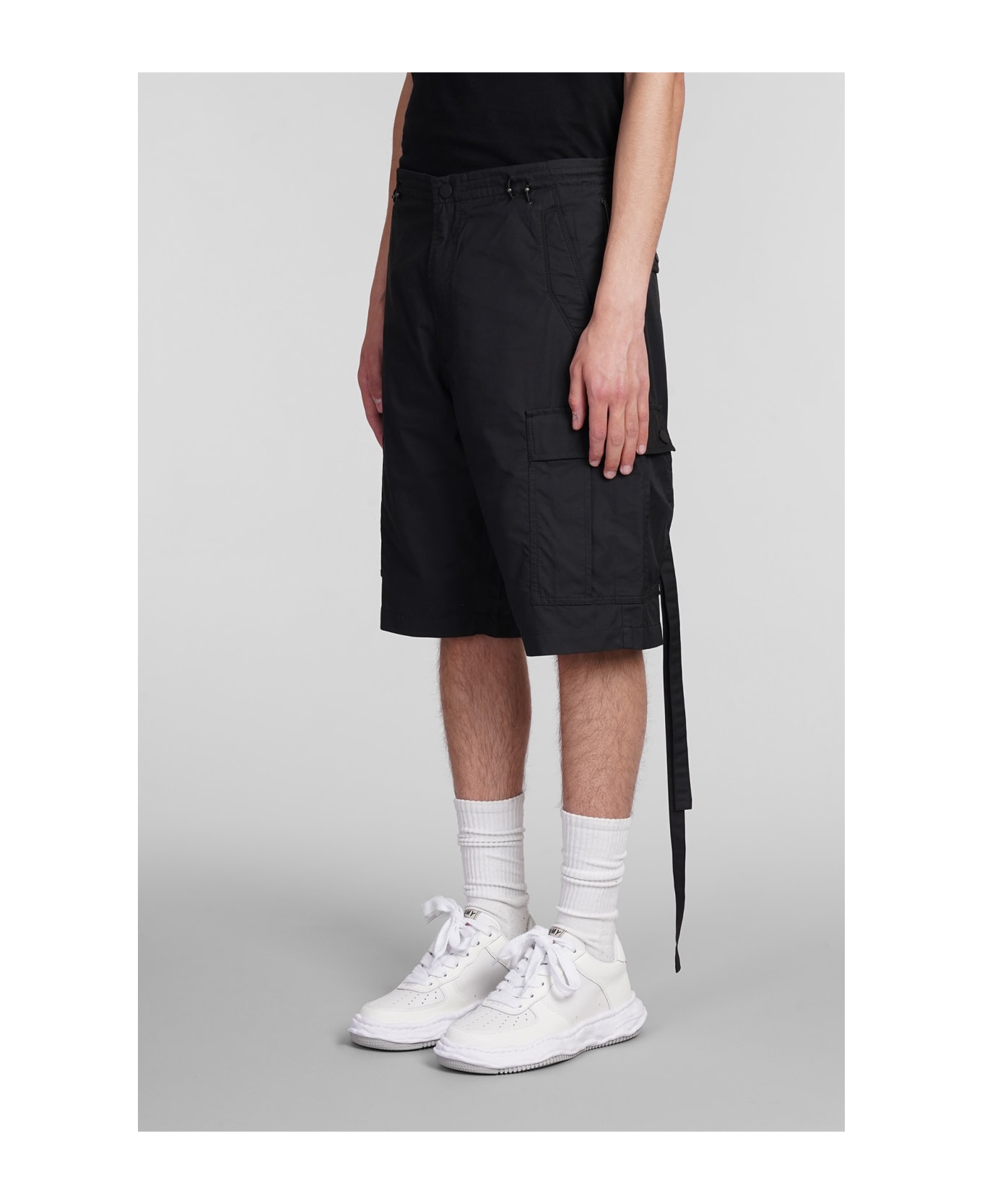 Maharishi Shorts In Black Cotton - black ショートパンツ