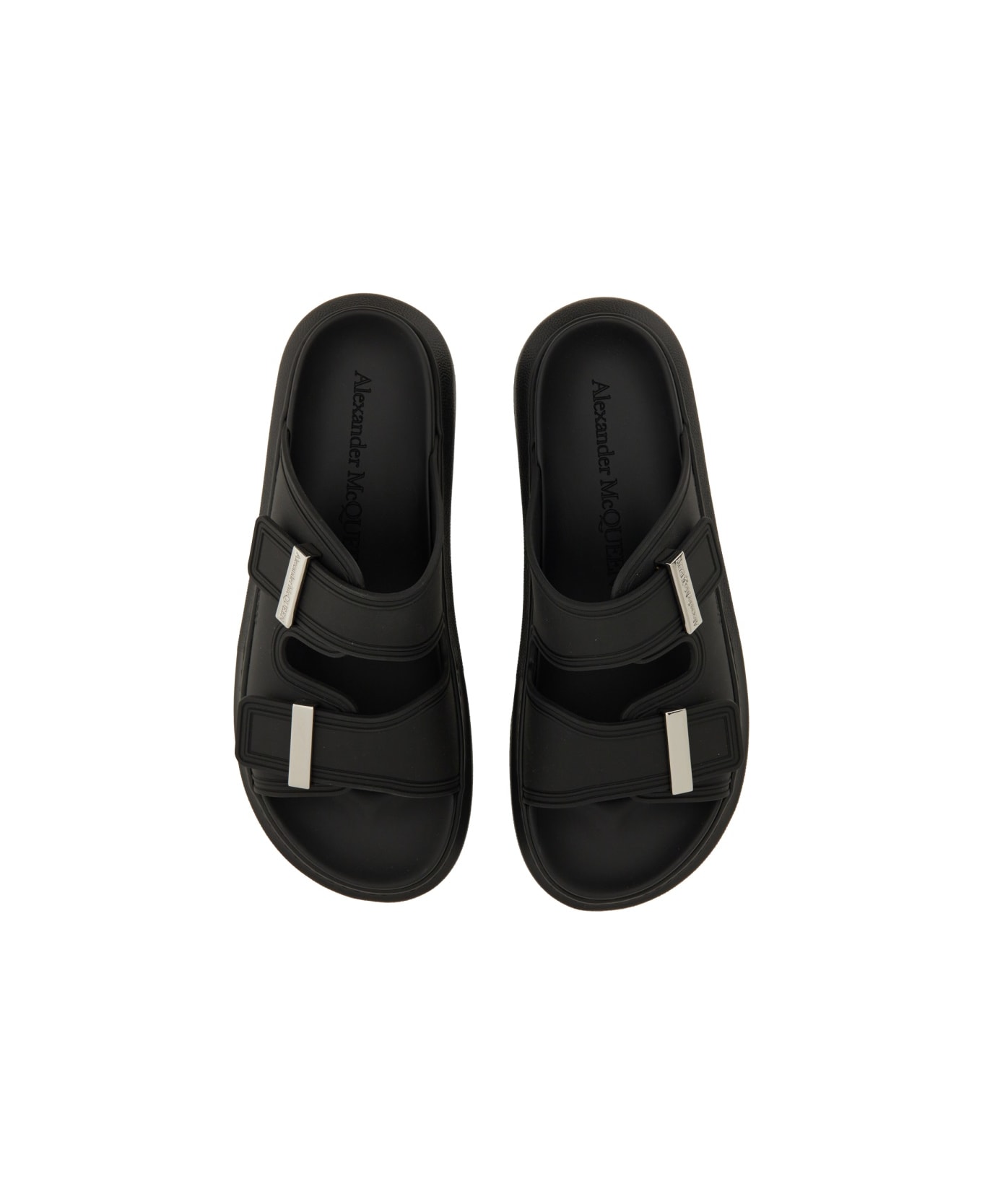 Alexander McQueen Sandalo Hybrid Oversize - BLACK