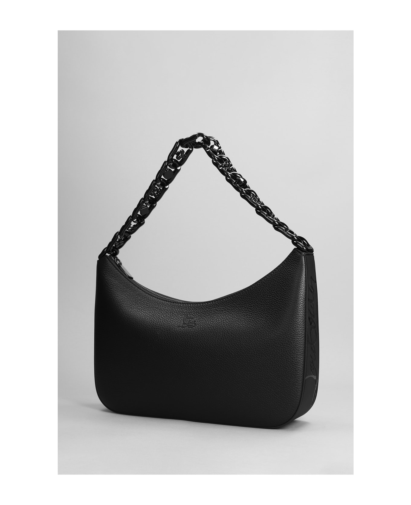 Christian Louboutin Loubila Chain Shoulder Bag In Black Leather