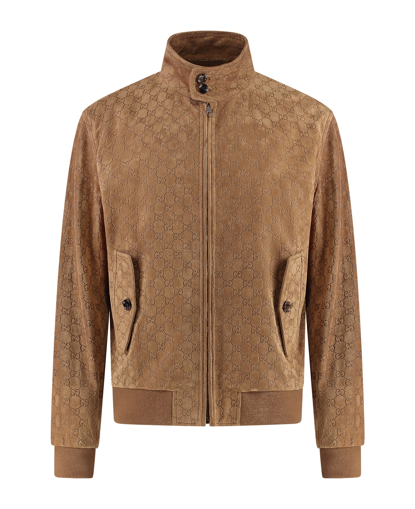 Gucci Suede Jacket - brown