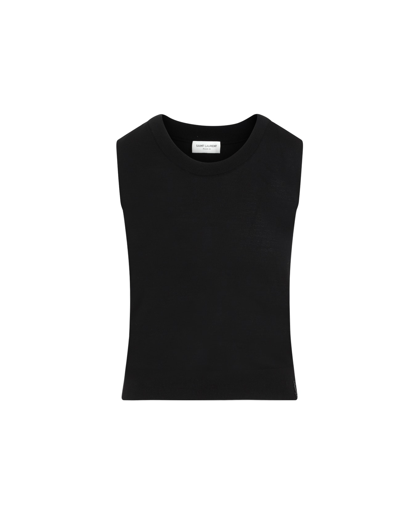 Saint Laurent Wool Tank Top - Noir