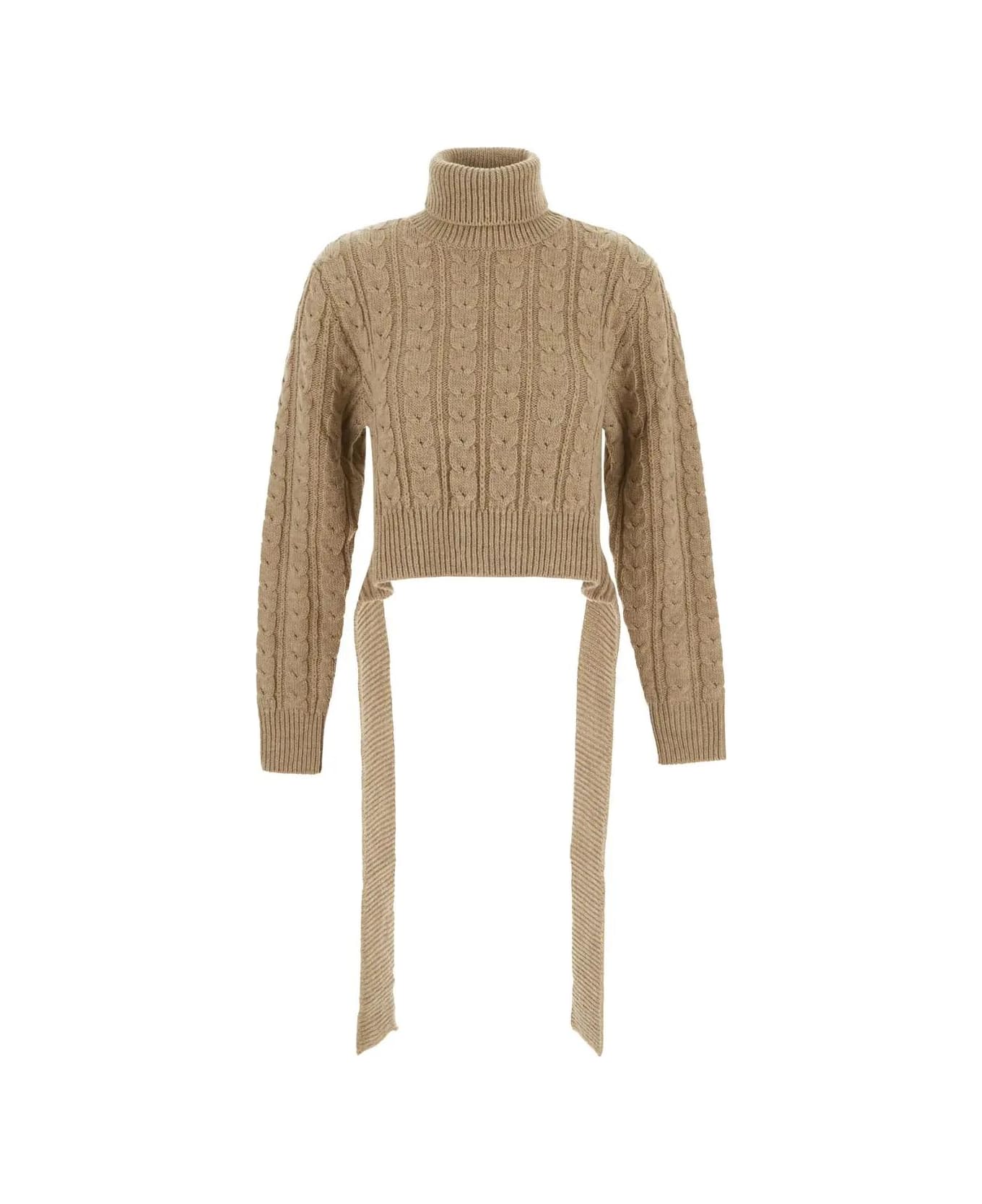 Maison Margiela Wool Blend Turtleneck Sweater - Beige ニットウェア
