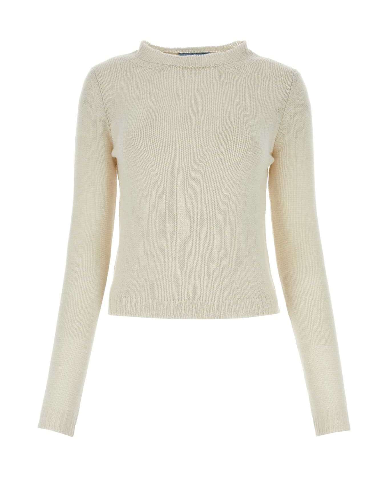 Prada Chalk Cashmere Sweater - TALCO ニットウェア