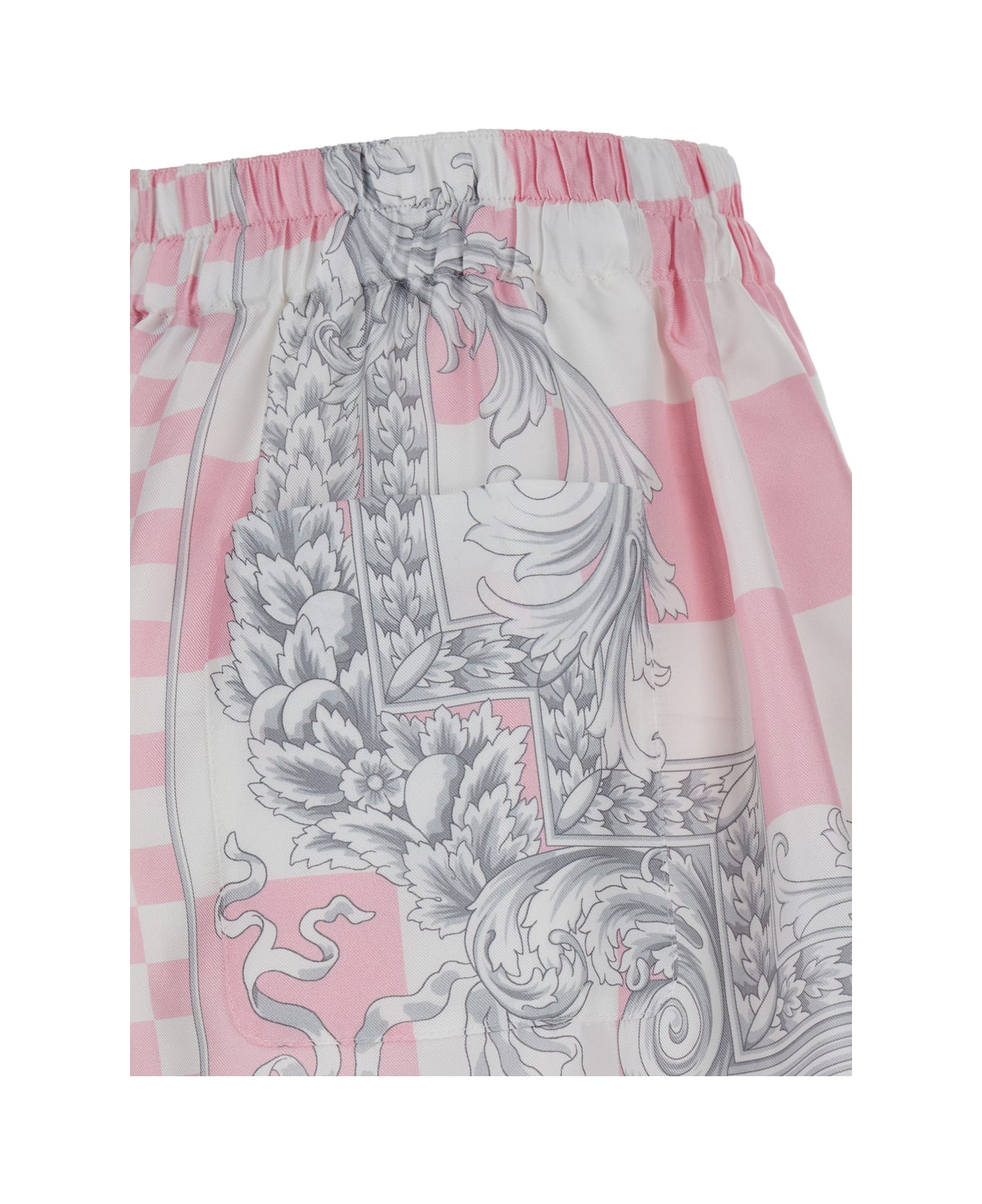 Versace Silk Duchesse Shorts - Pink ショートパンツ
