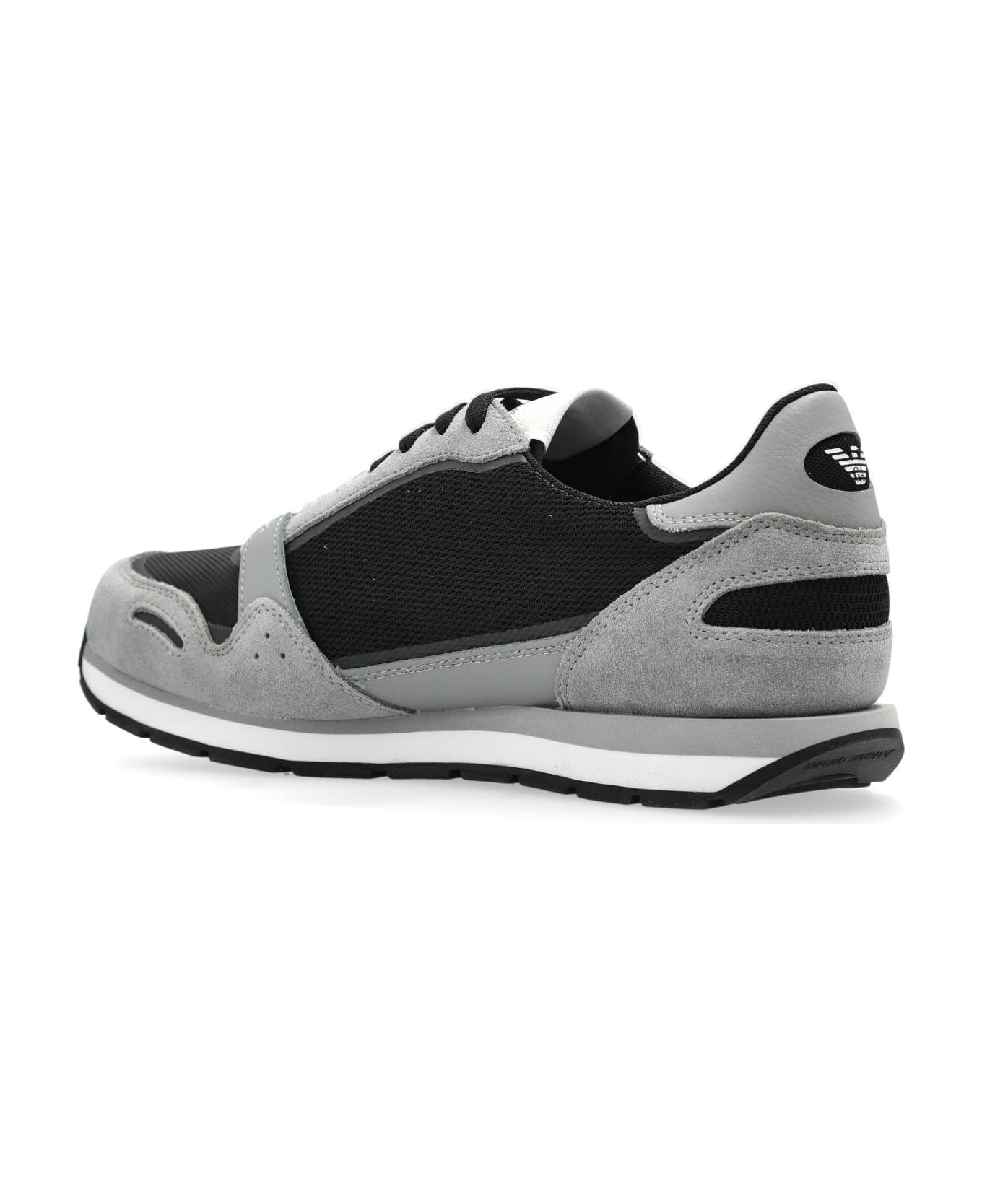 Emporio Armani Sneakers With Logo - Black