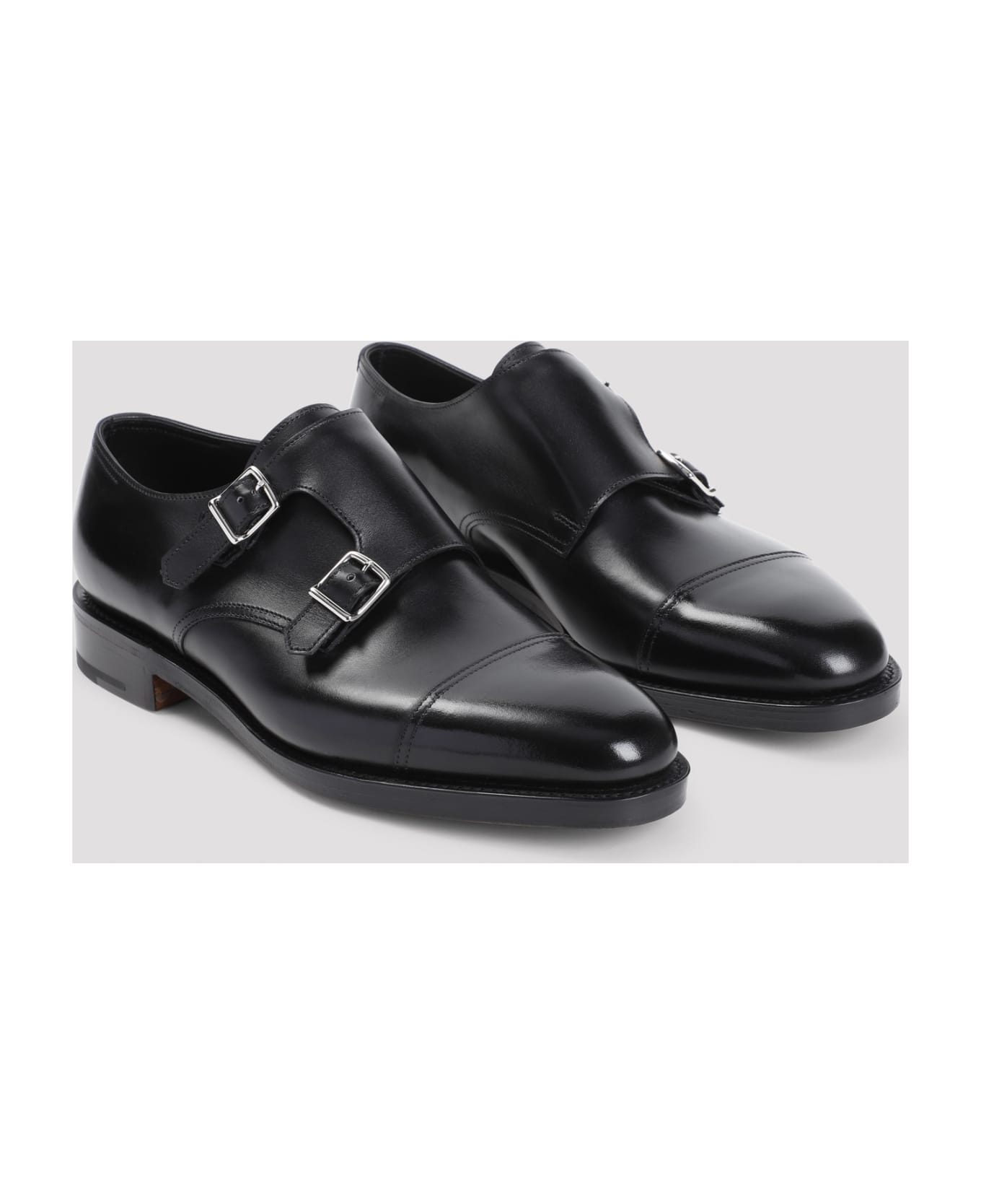 John Lobb William Buckled Shoes - R Black