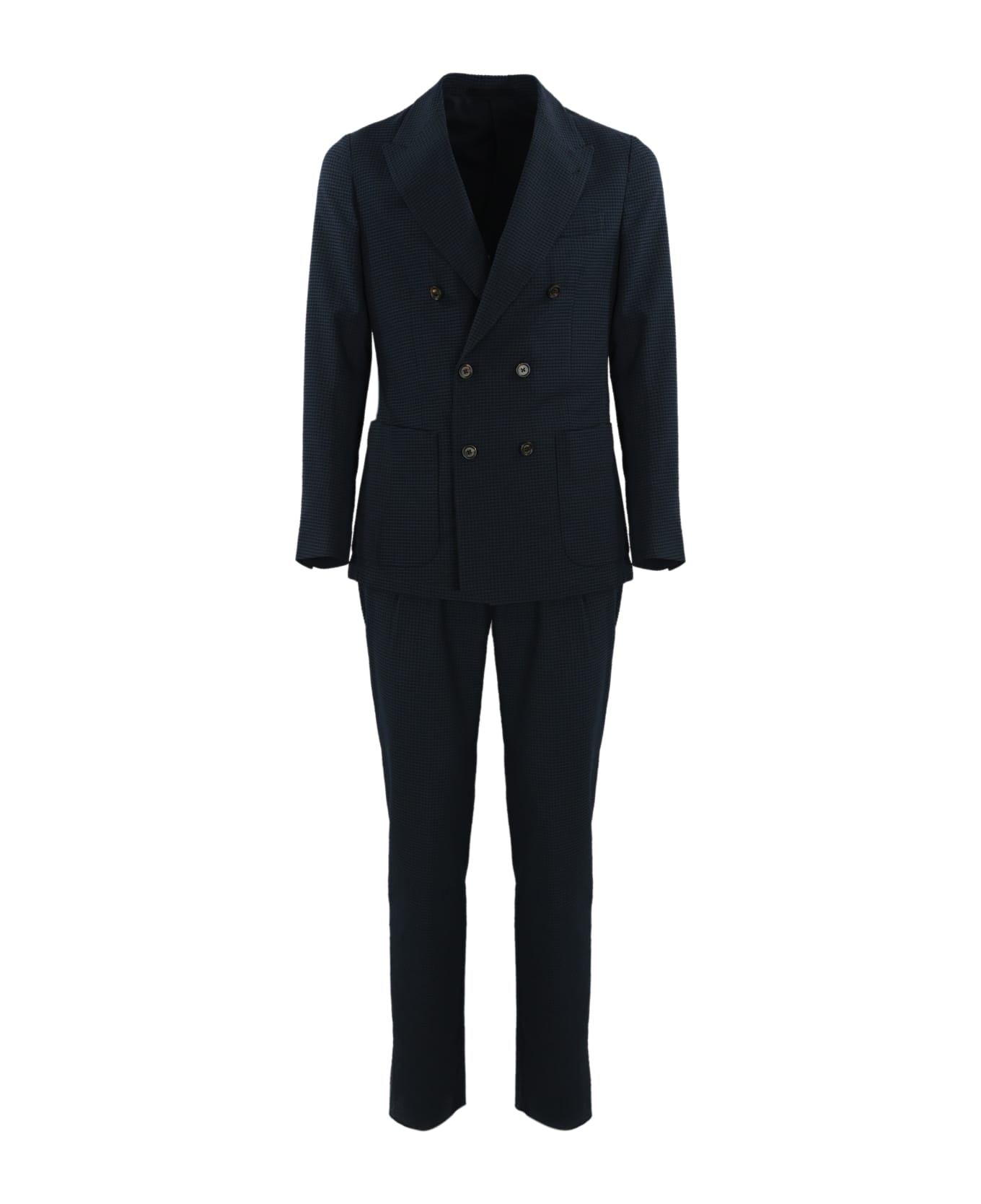 Eleventy Blue Double-breasted Suit - Blu スーツ