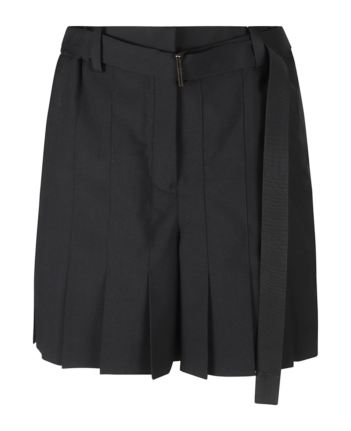 Sacai Pleated Belted Skirt - 001