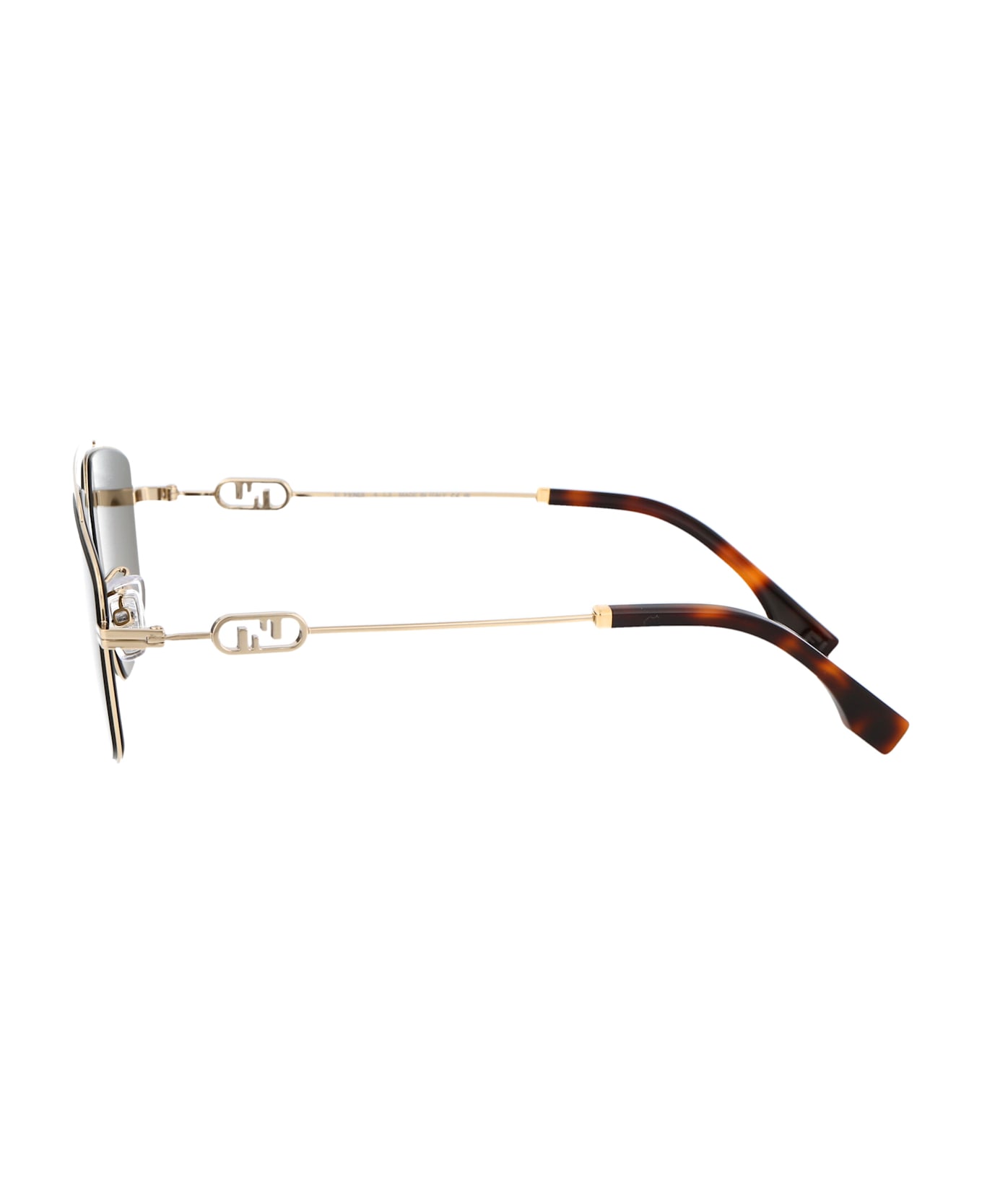 Fendi Eyewear O'lock Sunglasses - 32E GOLD / BROWN