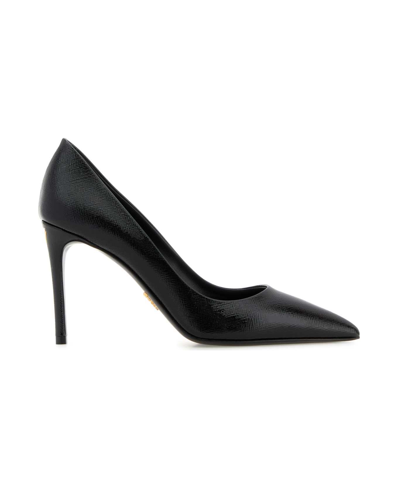 Prada Black Leather Pumps - NERO