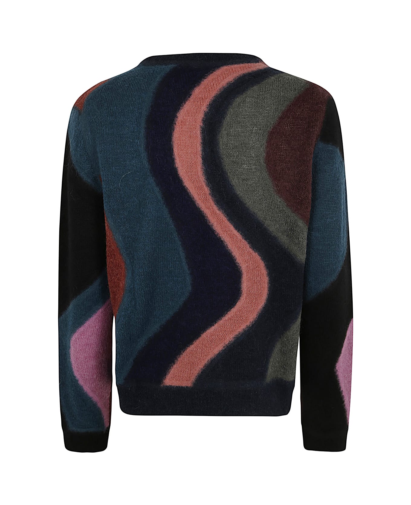 PS by Paul Smith Womens Knitted Sweater Crew Neck - Black