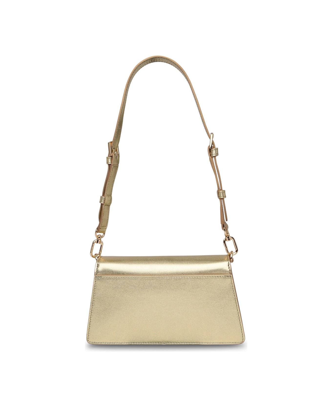 Furla Zoe Mini Crossbody Bag In Gold Leather - Gold