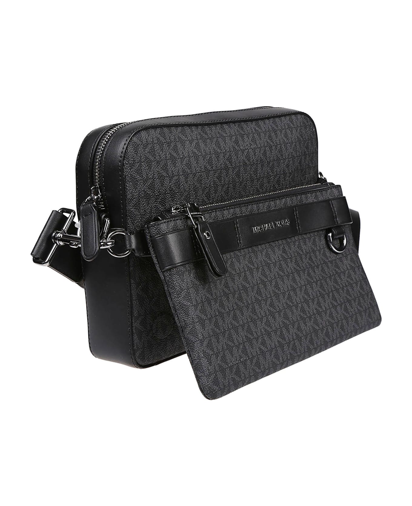 Michael Kors Hudson Dual Crossbody Bag - Black