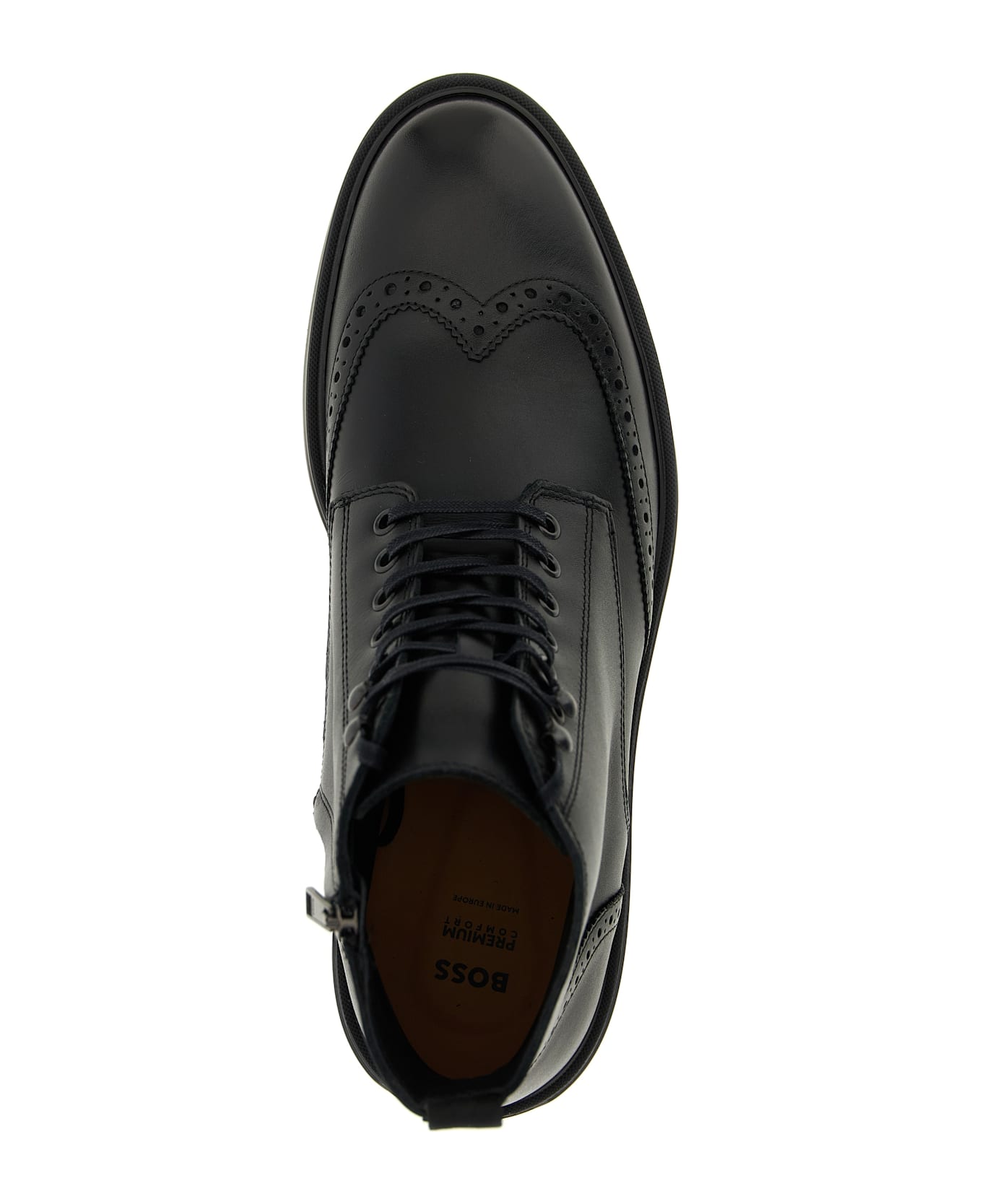 Hugo Boss 
calev_halb
 Combat Boots - Black  