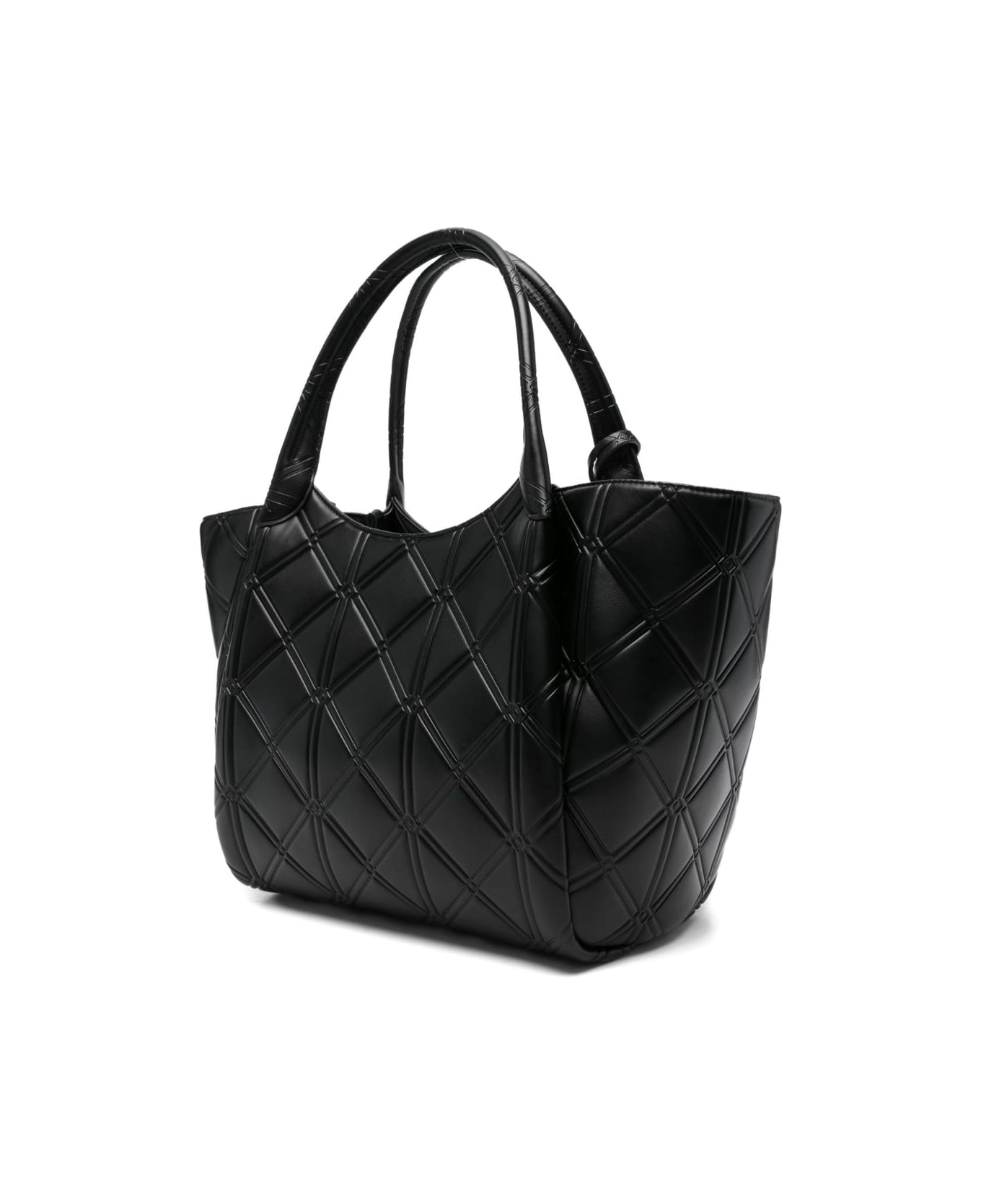 Emporio Armani Leather Shopping Bag - White