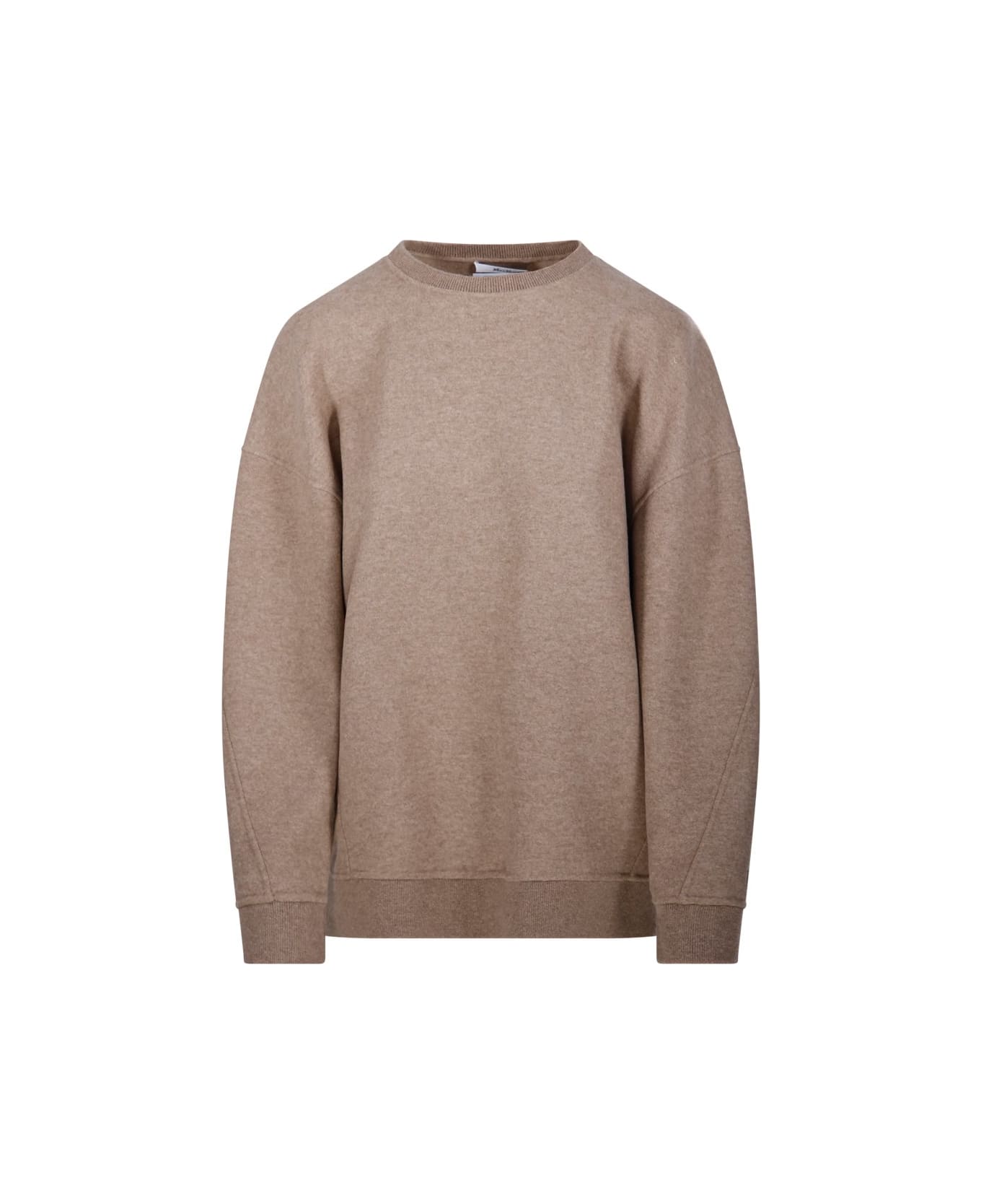 Max Mara Crewneck Long-sleeved Jumper - Beige