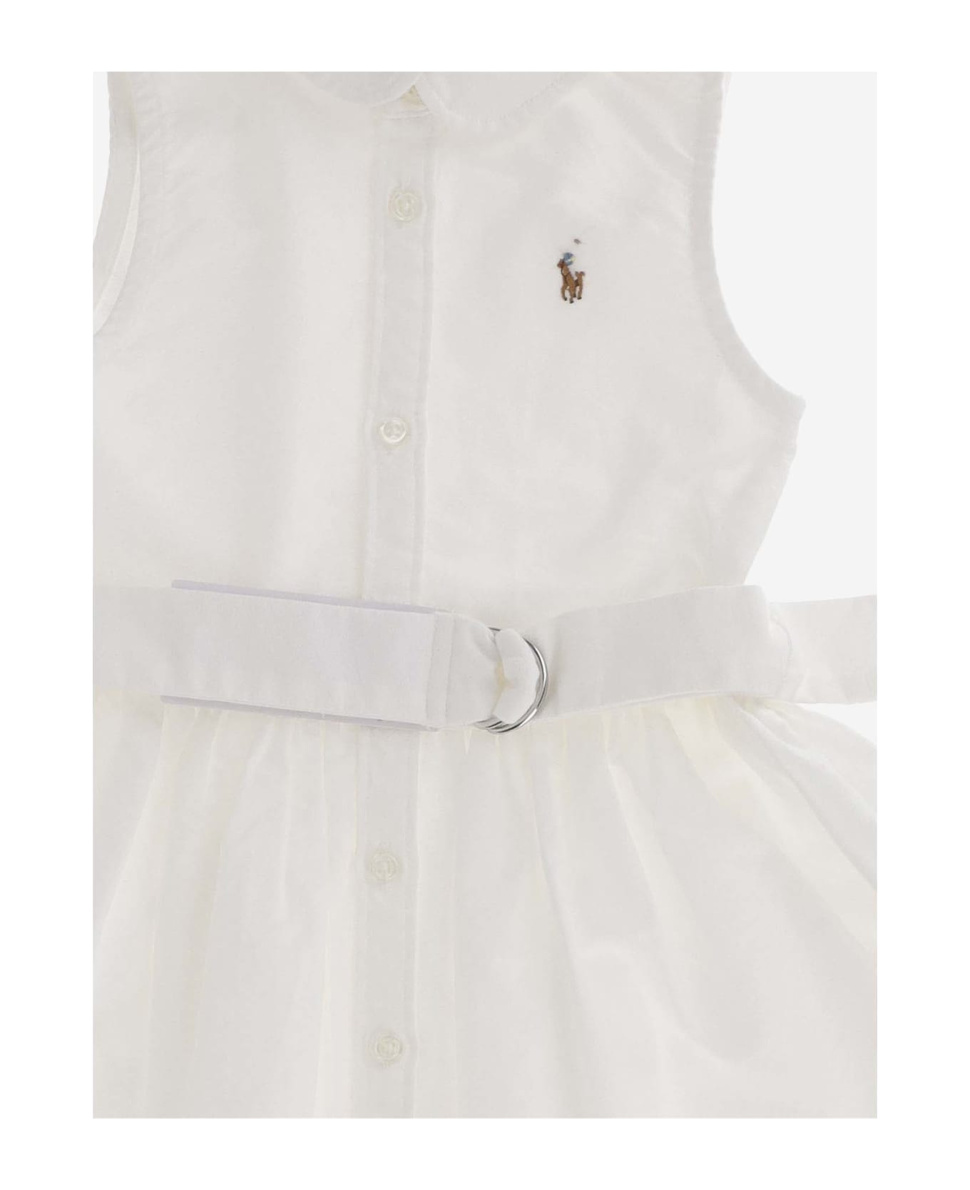Polo Ralph Lauren Cotton Two-piece Set With Logo - White ワンピース＆ドレス