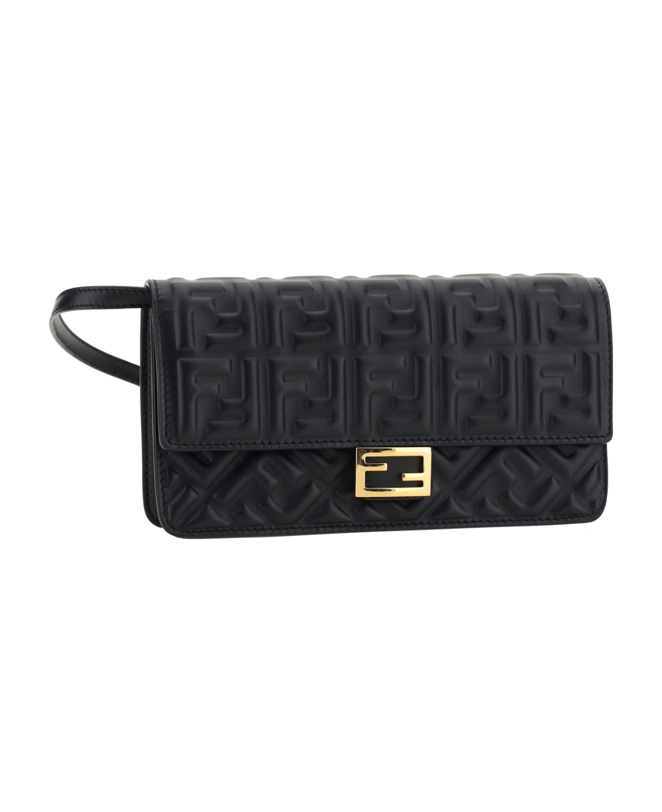 Fendi Matisse Chain Wallet - BLACK