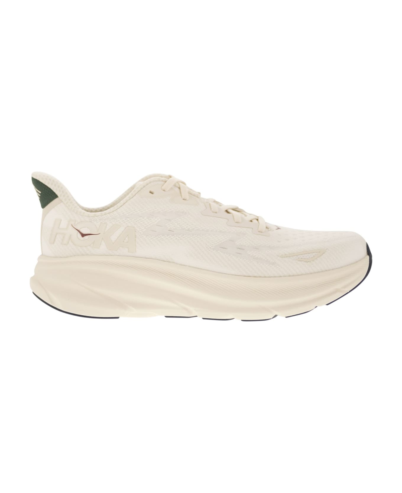 Hoka Clifton 9 - Breathable Sports Shoe - Milk