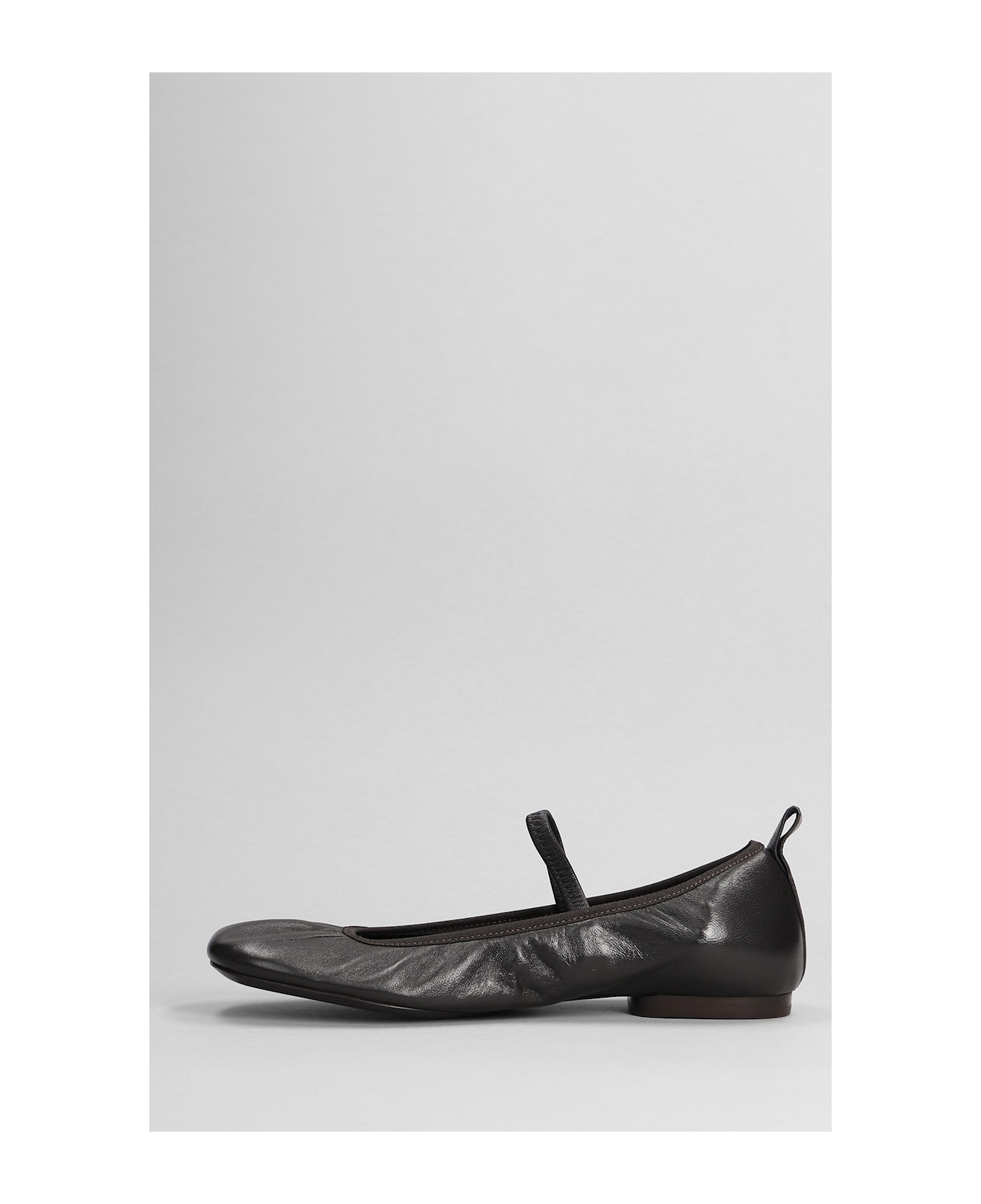 Lemaire Ballet Flats In Brown Leather - brown