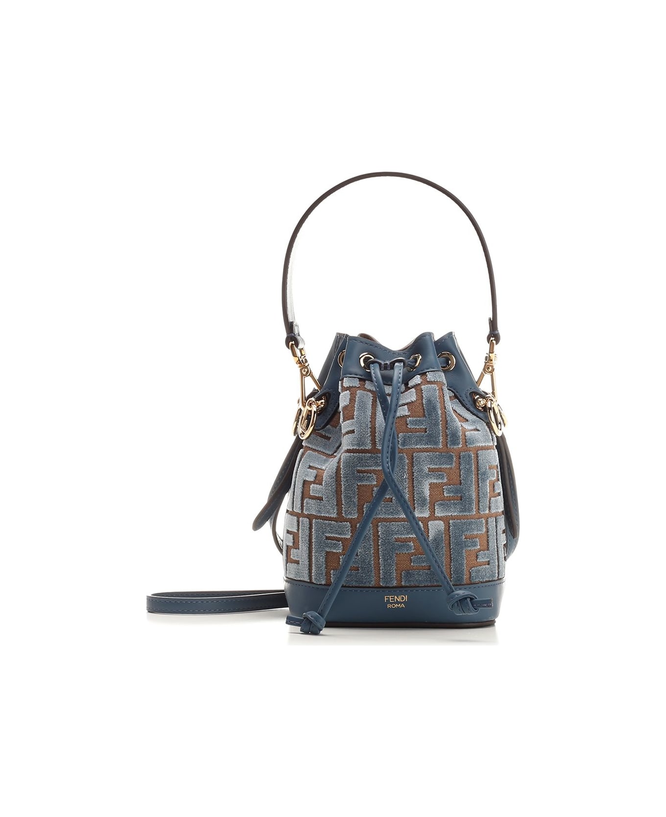 Fendi "mon Tresor" Mini Bucket Bag - Blue