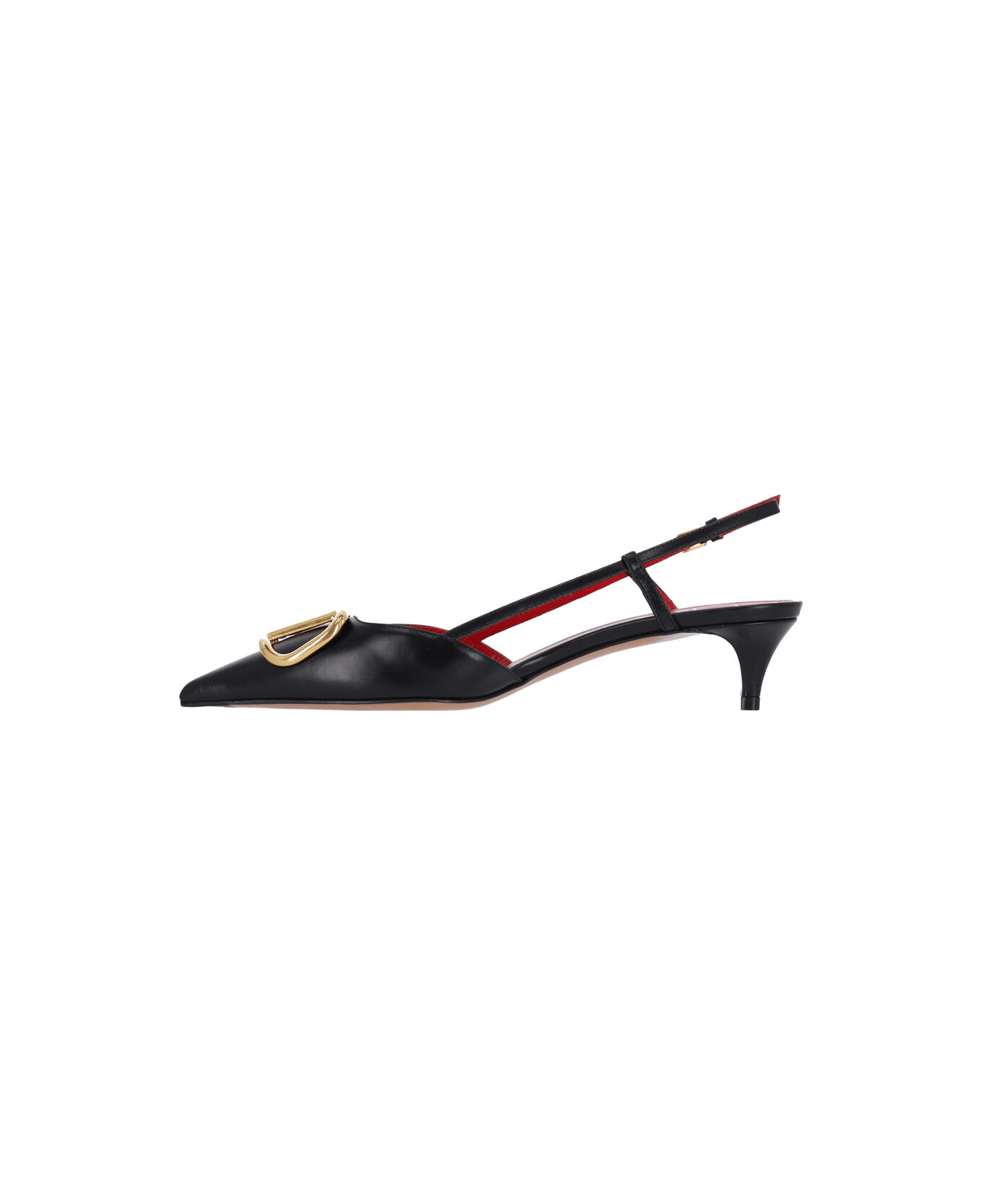 Valentino Garavani 'vlogo Signature' Slingback Pumps - BLACK