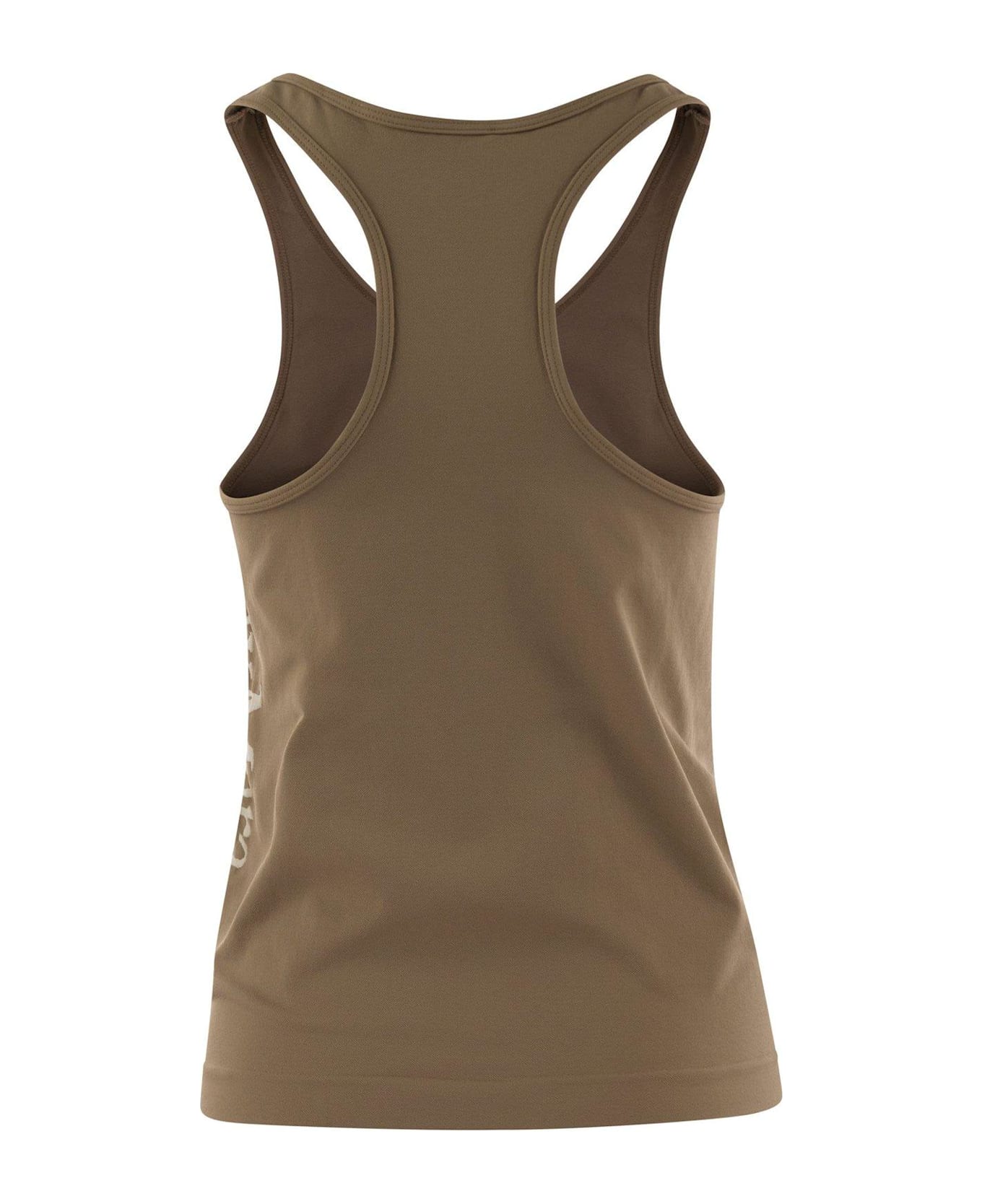 'S Max Mara Logo Detailed Sleeveless Top - Cammello