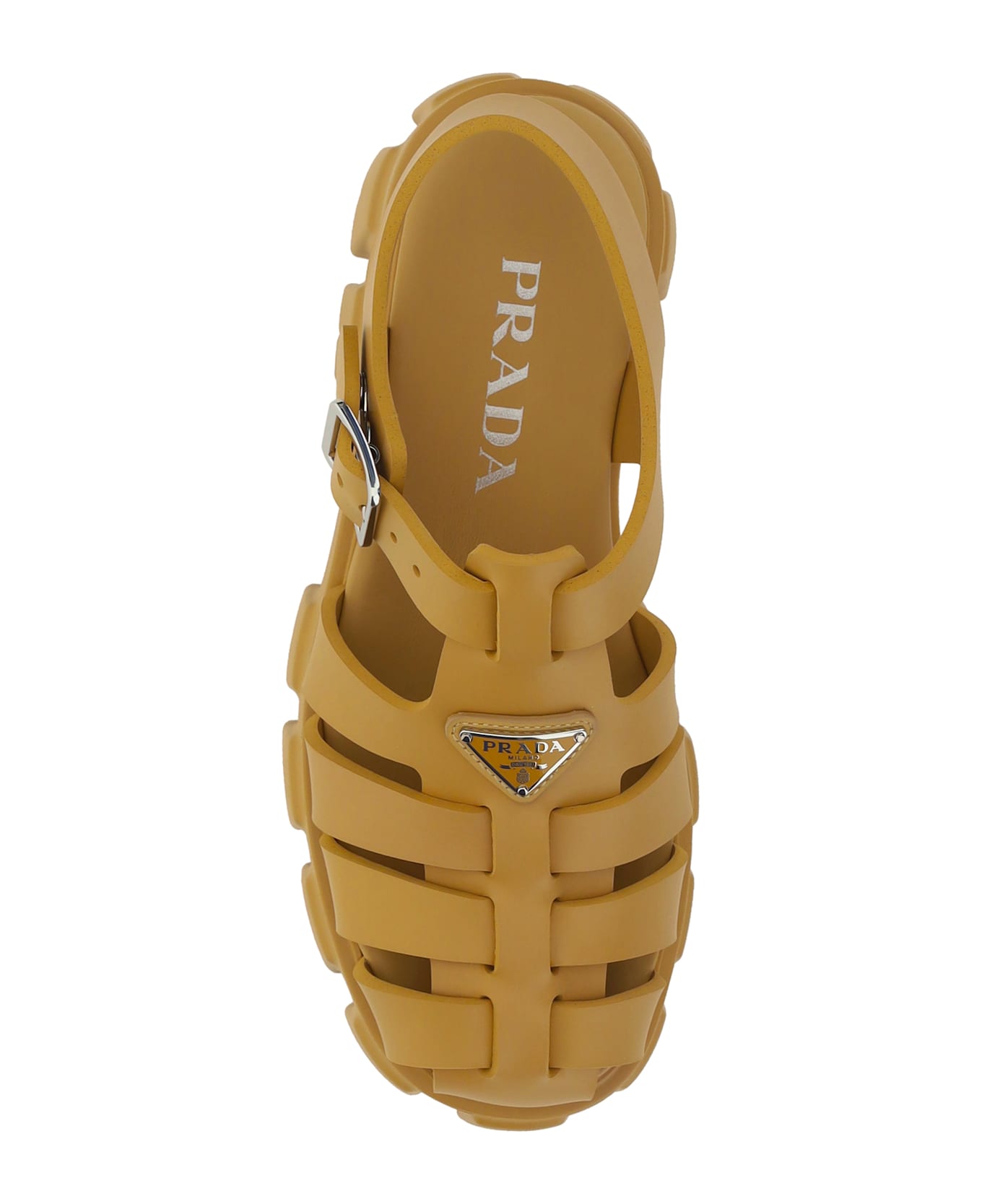 ☆PRADA☆プラダ☆ アイボリー ☆Tストラップヒール ☆23.5~24CM☆ PRADA ハイヒール