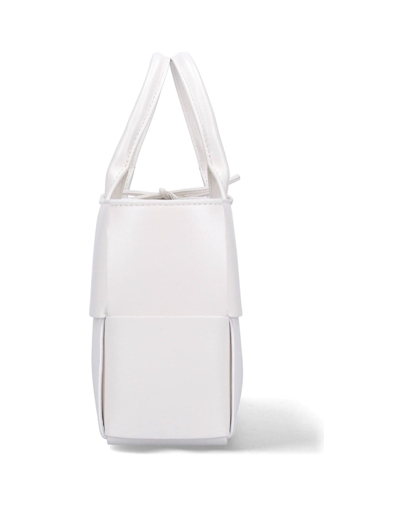 Bottega Veneta 'arco' Mini Tote Bag - White Gold トートバッグ