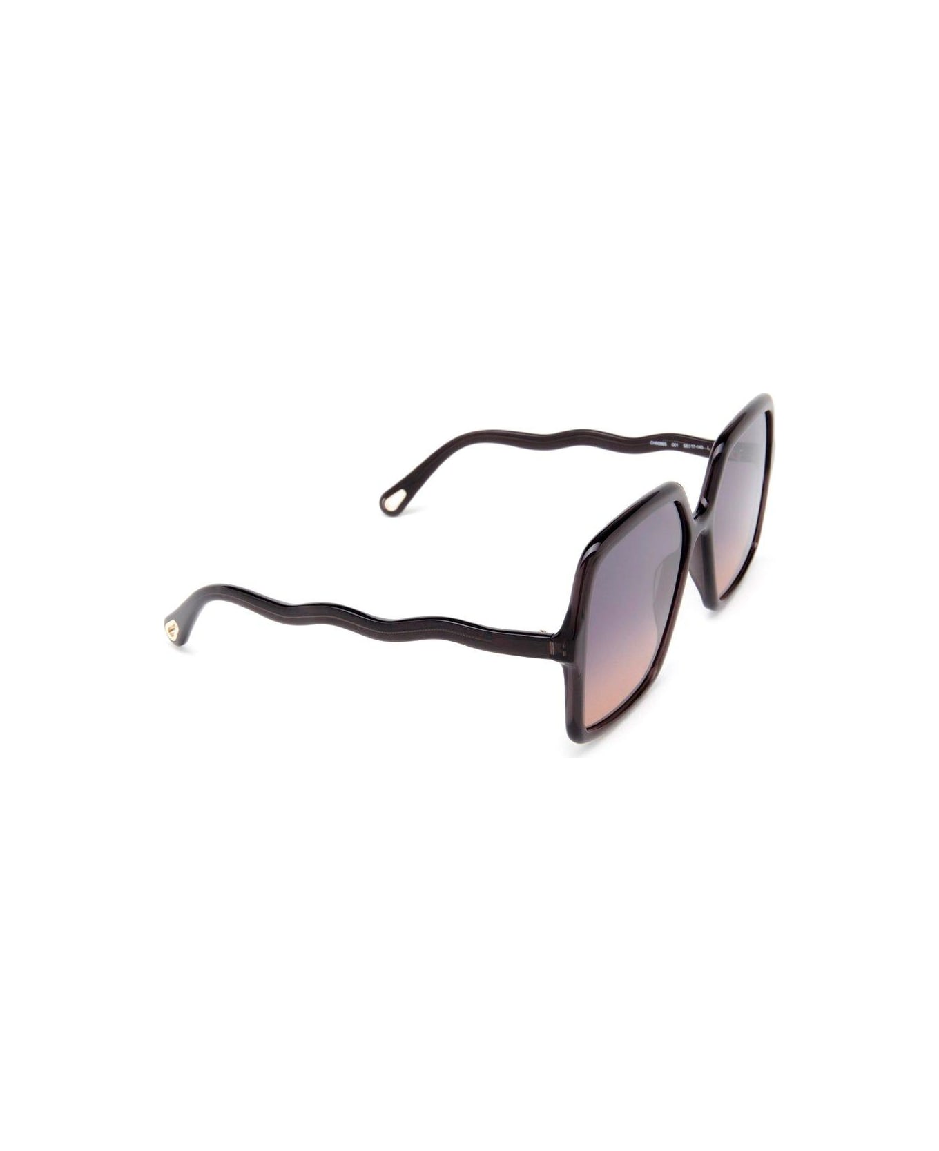 Chloé Eyewear Rectangle Frame Sunglasses - Grey