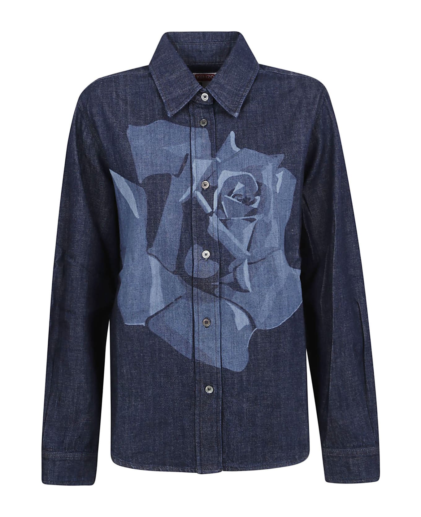Kenzo Rose Shirt - Rinse Blue