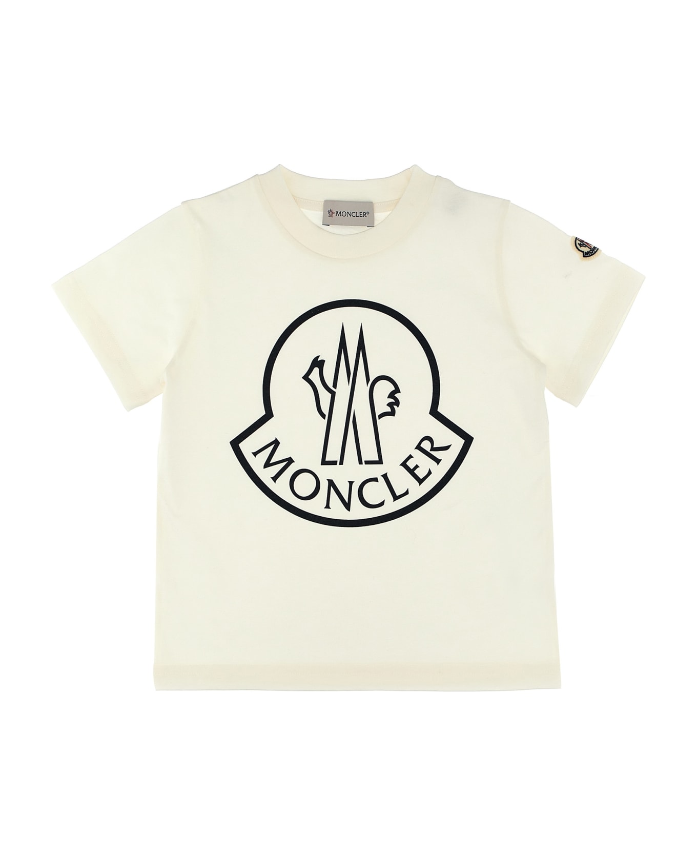 Moncler Logo Print T-shirt - White/Black Tシャツ＆ポロシャツ