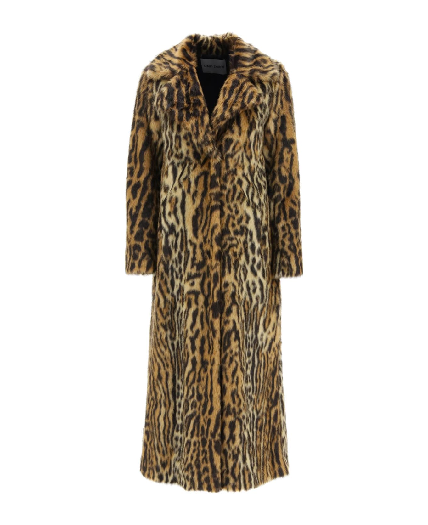 STAND STUDIO Kylie Coat In Leopard Faux Fur - CLASSIC LEO (Beige)